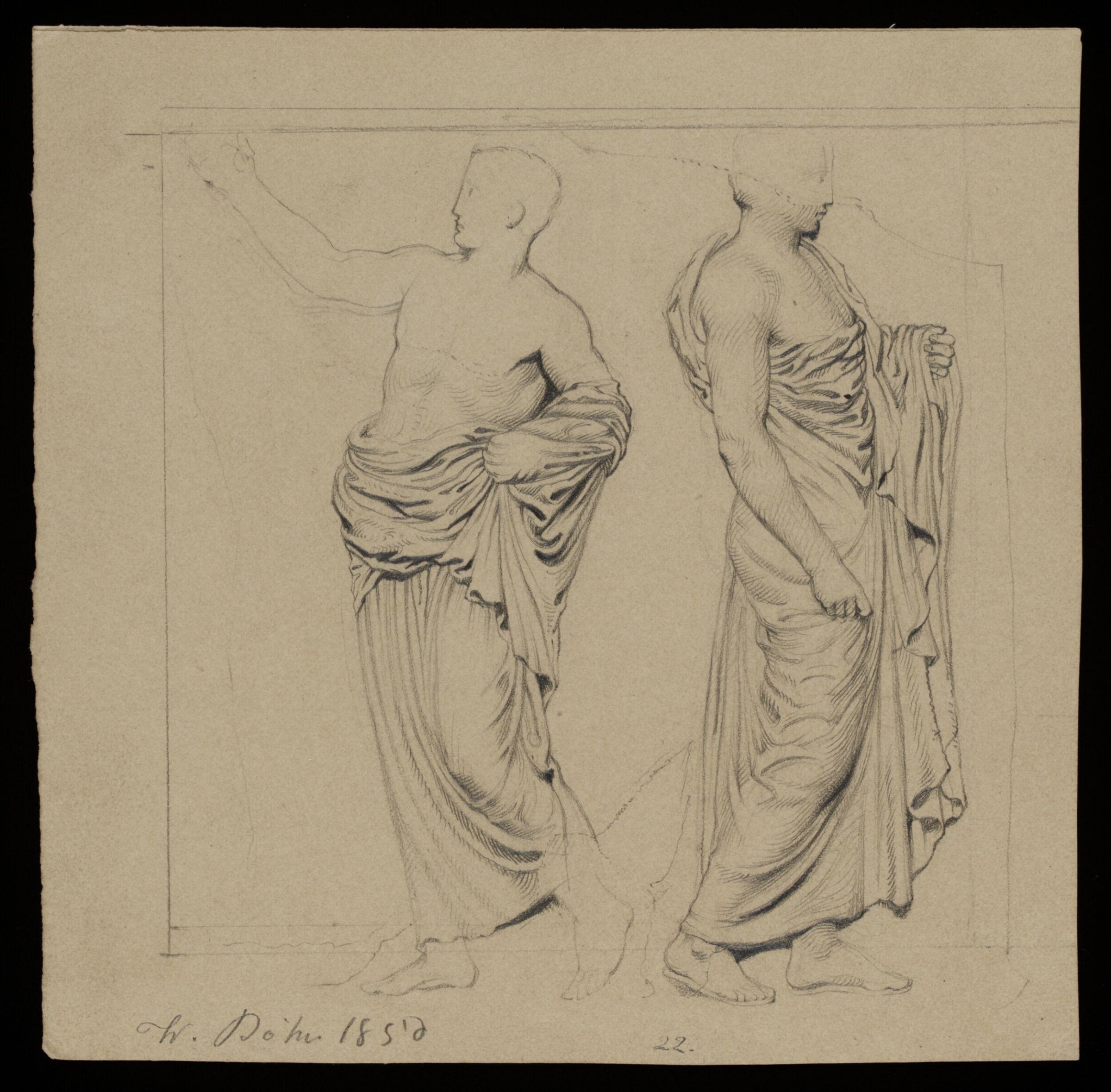 Drawing, Wolfgang Boehm, 1850
