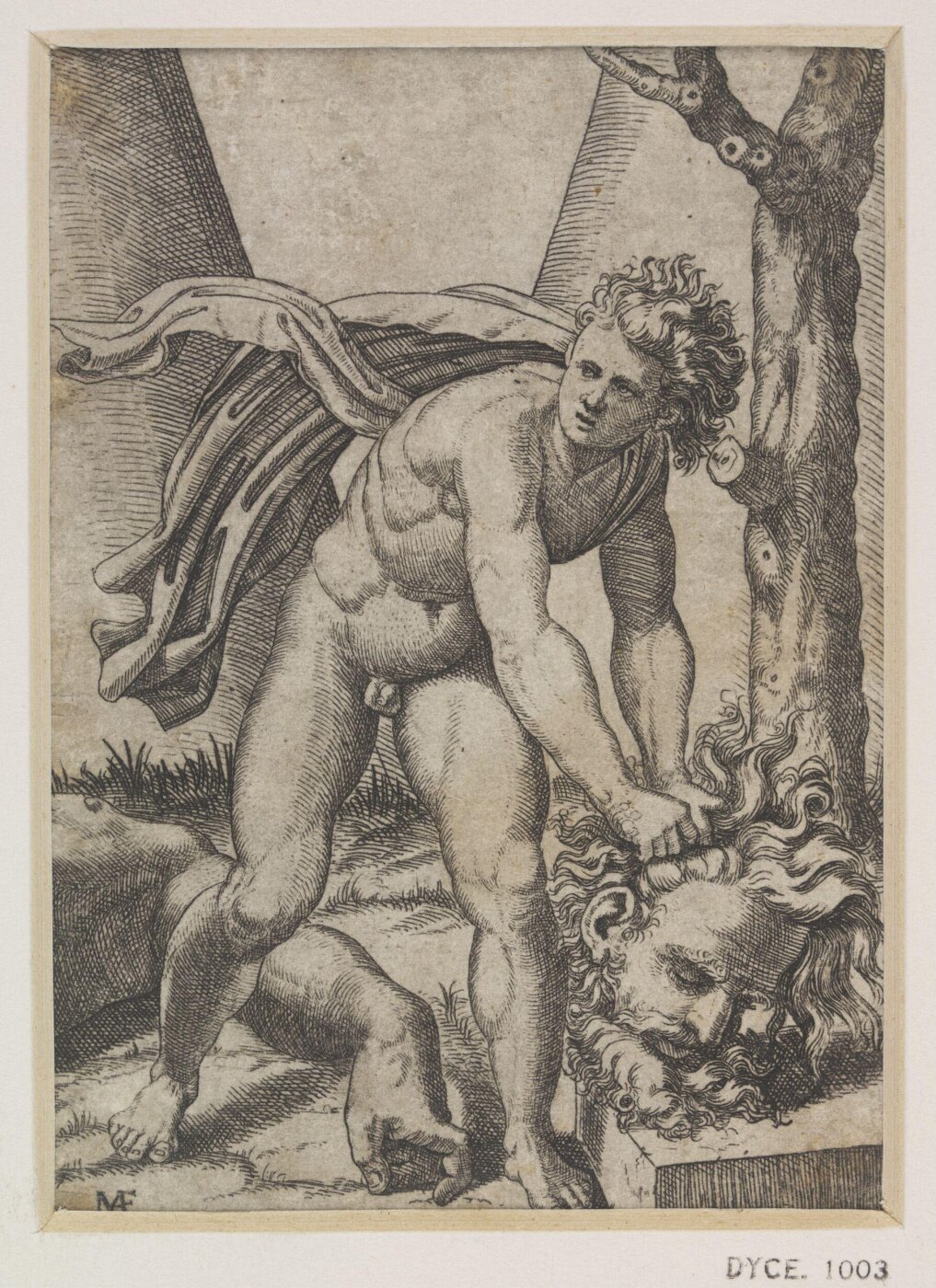 Raphael, David raising the head of Goliath