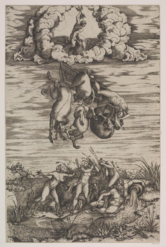 Fall of Phaeton (second half of 16th century) by Michele Lucchese