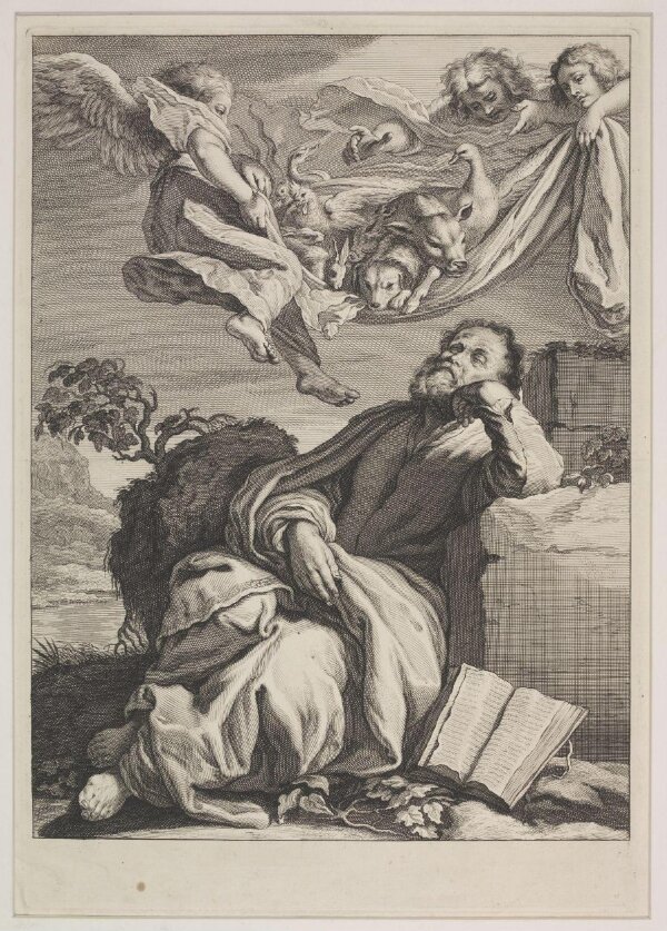 St. Peter's vision of unclean beasts | Guercino | Unknown | V&A Explore The  Collections