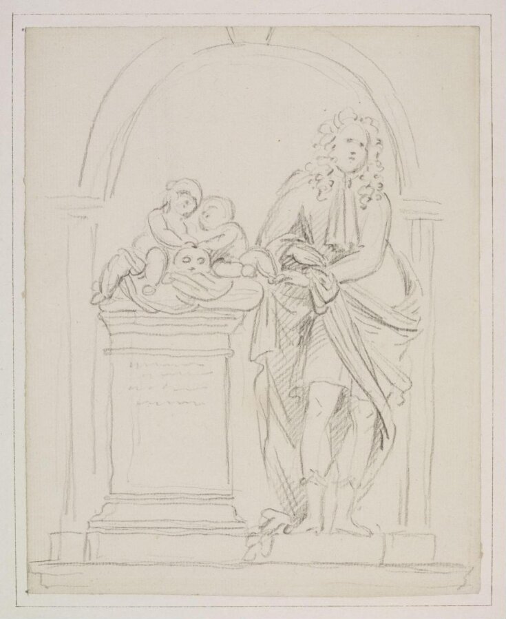 Drawing of the Monument to Viscount Campden (1663-81) in Exon Church, Leicestershire top image