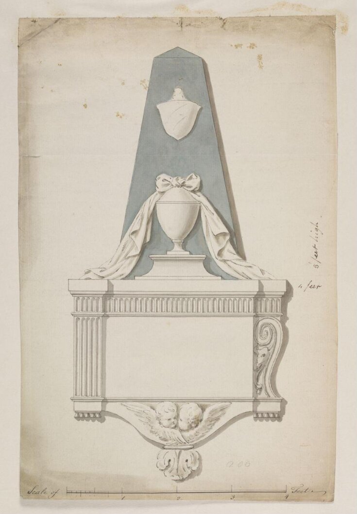 Design for the Monument to Sir John Tyrrell, Bart. top image