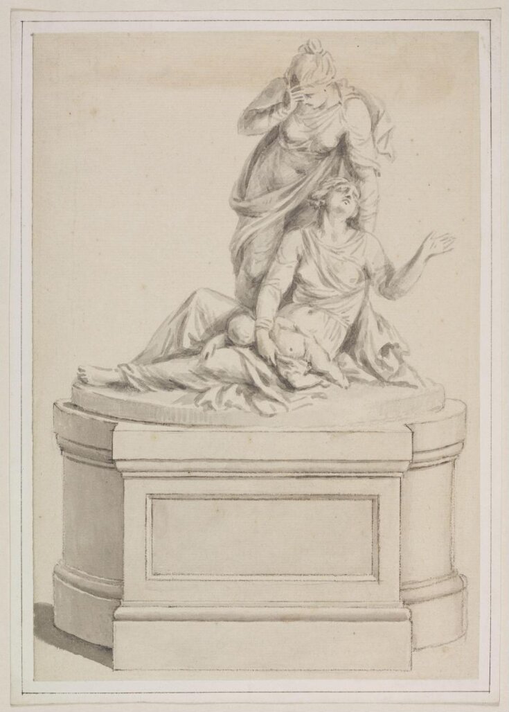 A Preliminary Sketch for the Monument to the Hon. Mrs Henry Howard in Wetheral Church, Cumberland top image