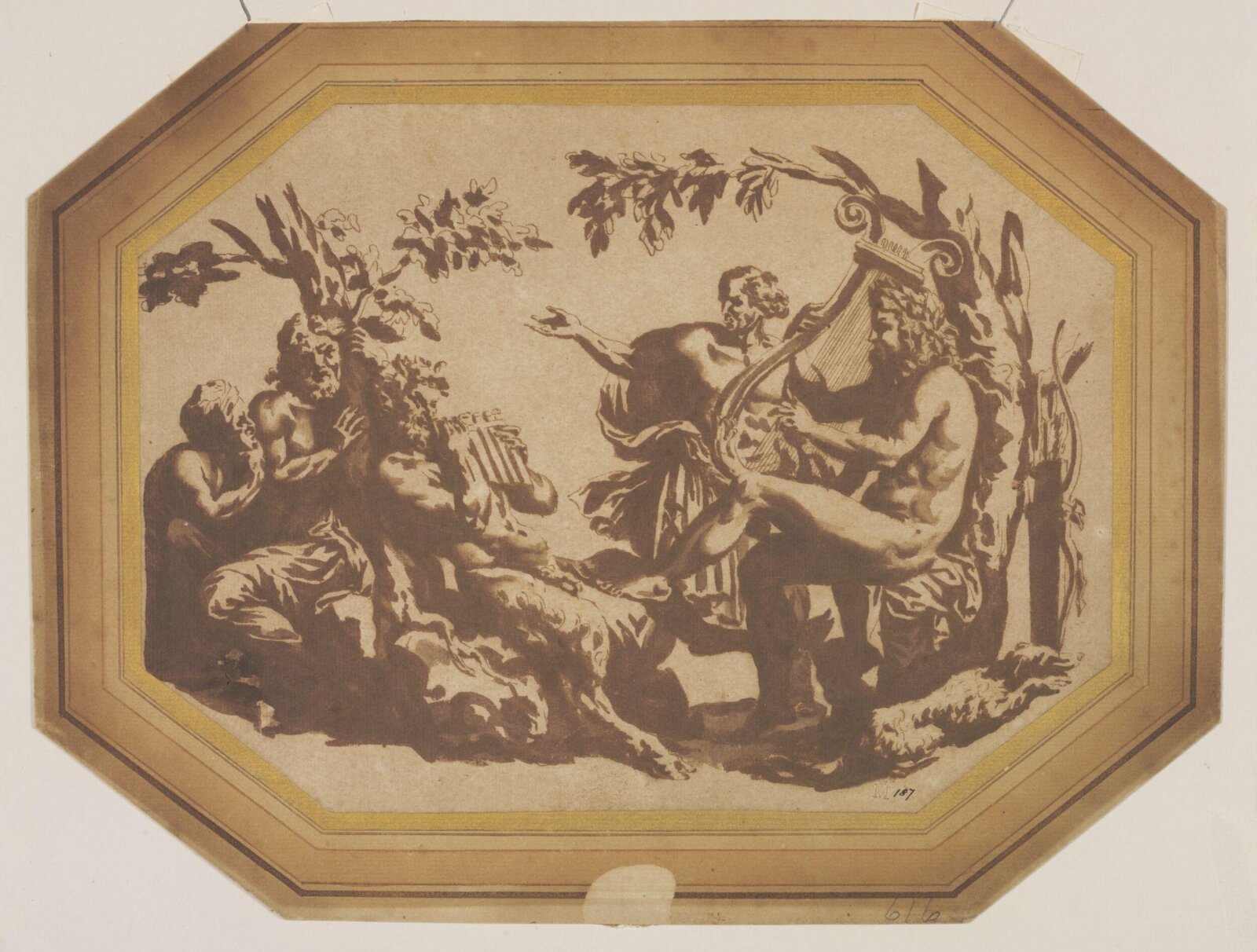 The Contest Between Apollo and Pan (after Giulio Romano)