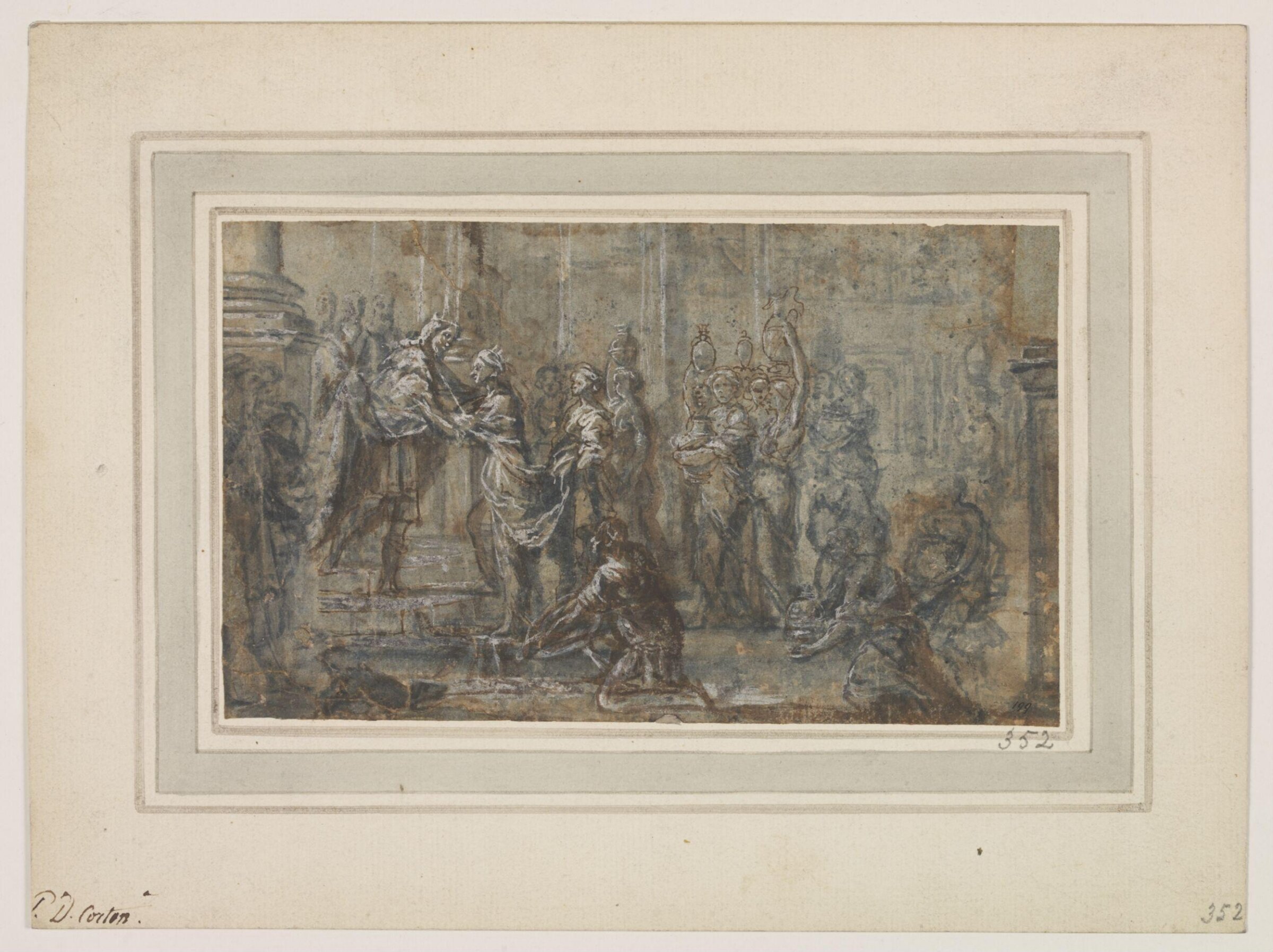 Visit of the Queen of Sheba to Solomon, Pietro Da Cortona, 1615-1669