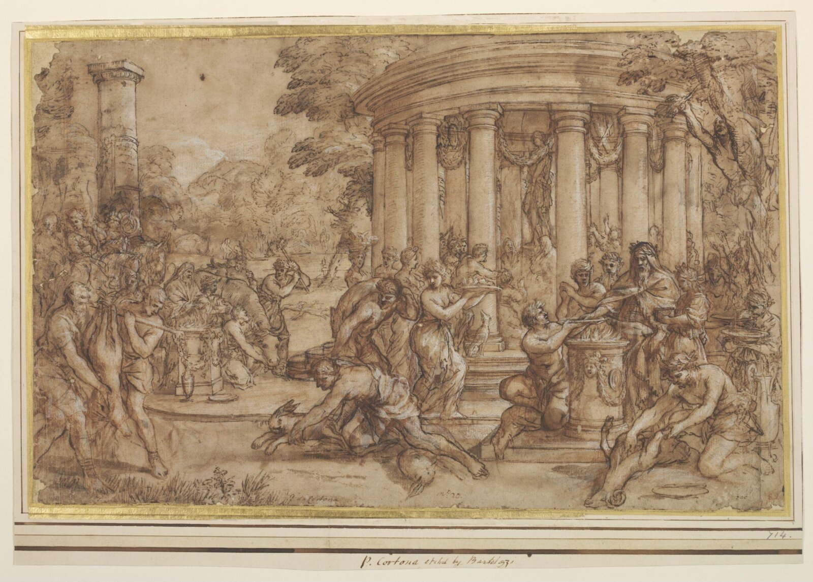 Roman Sacrifice, Pietro Da Cortona, 1615-1669