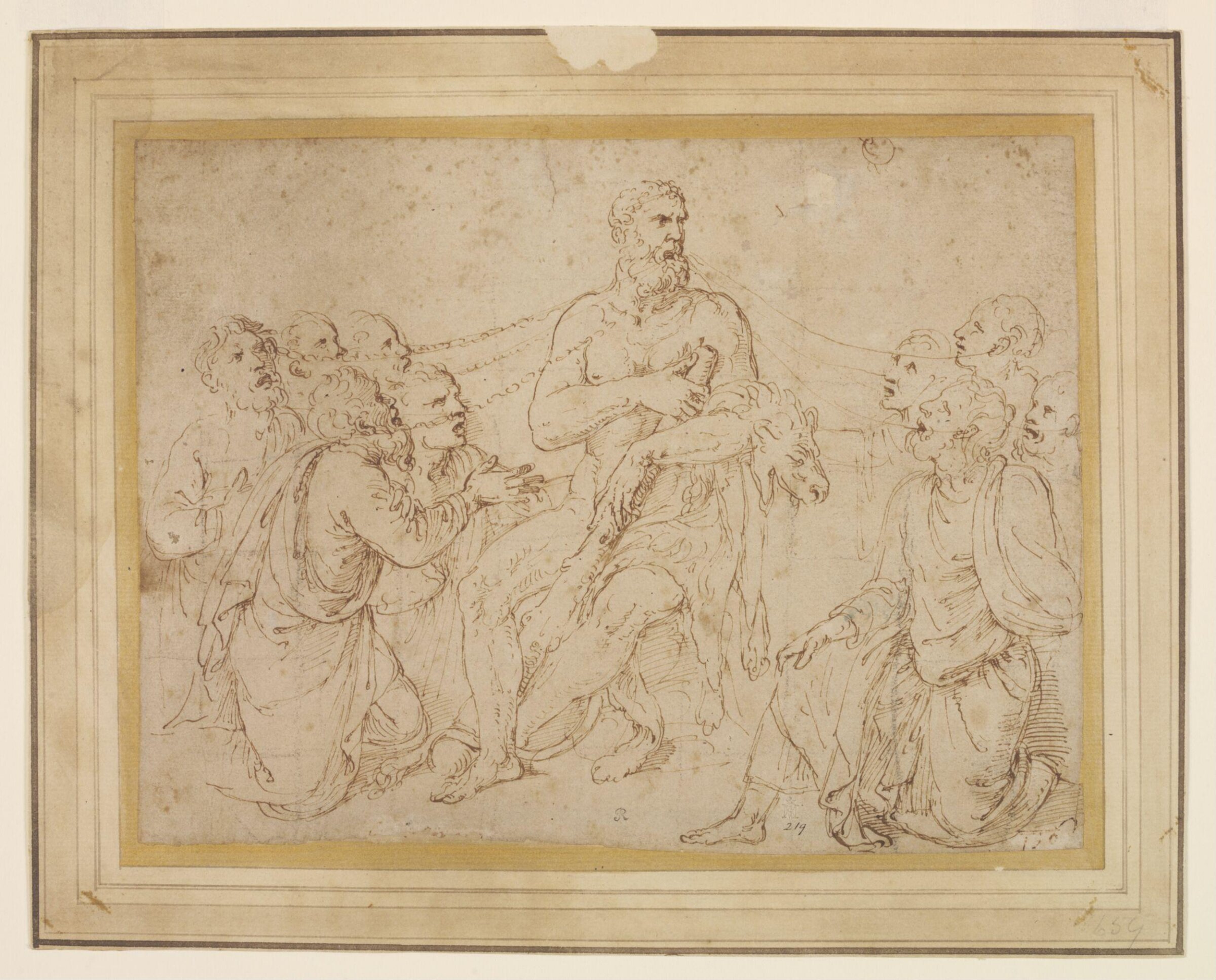 Hercule Gaulois, ou l'Eloquence, Giulio Romano, 16th century
