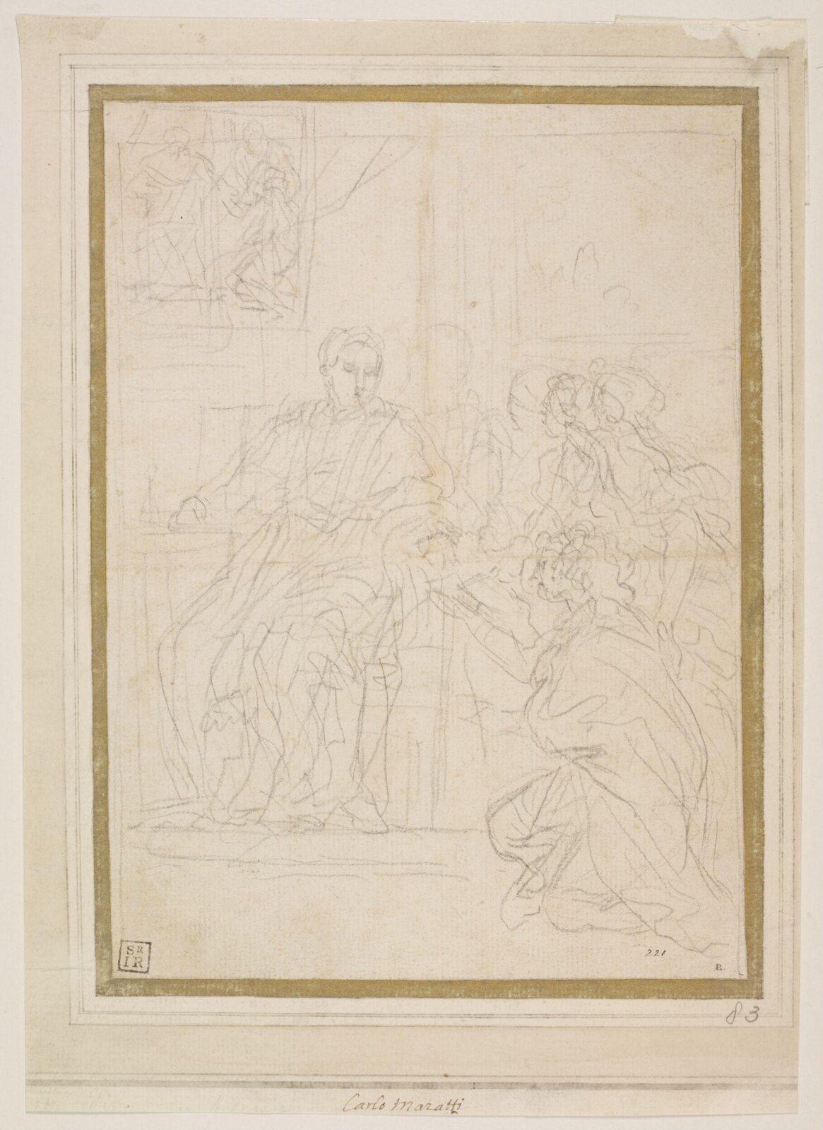 Drawing, Carlo Maratti, 17th-18th century