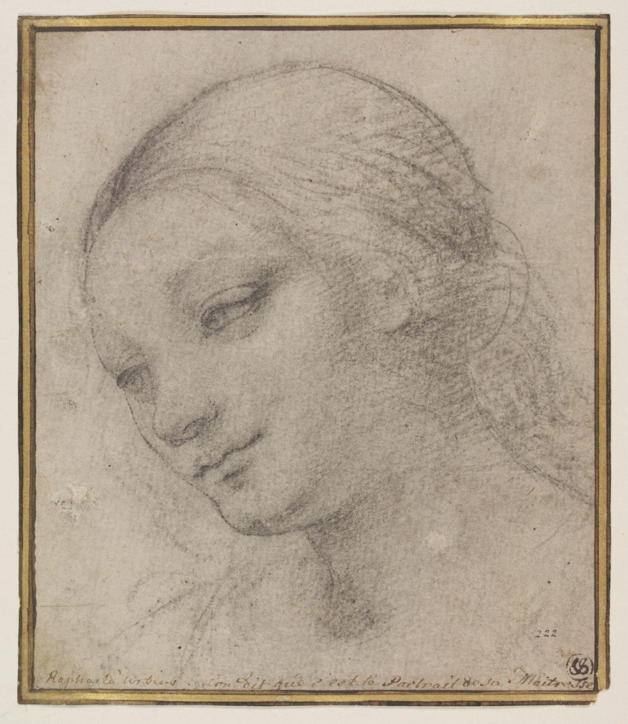 Head of the Virgin, Marco d' Oggiono, early 16th century