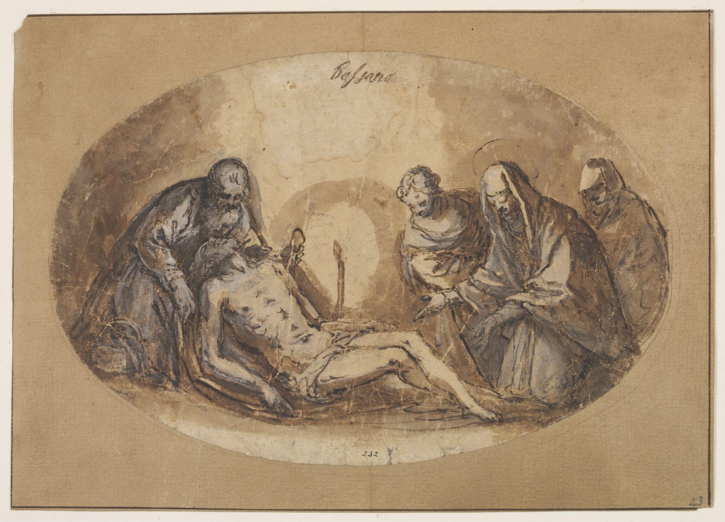 Dead Christ, Jacopo Bassano il Vecchio, ca.1530-1592