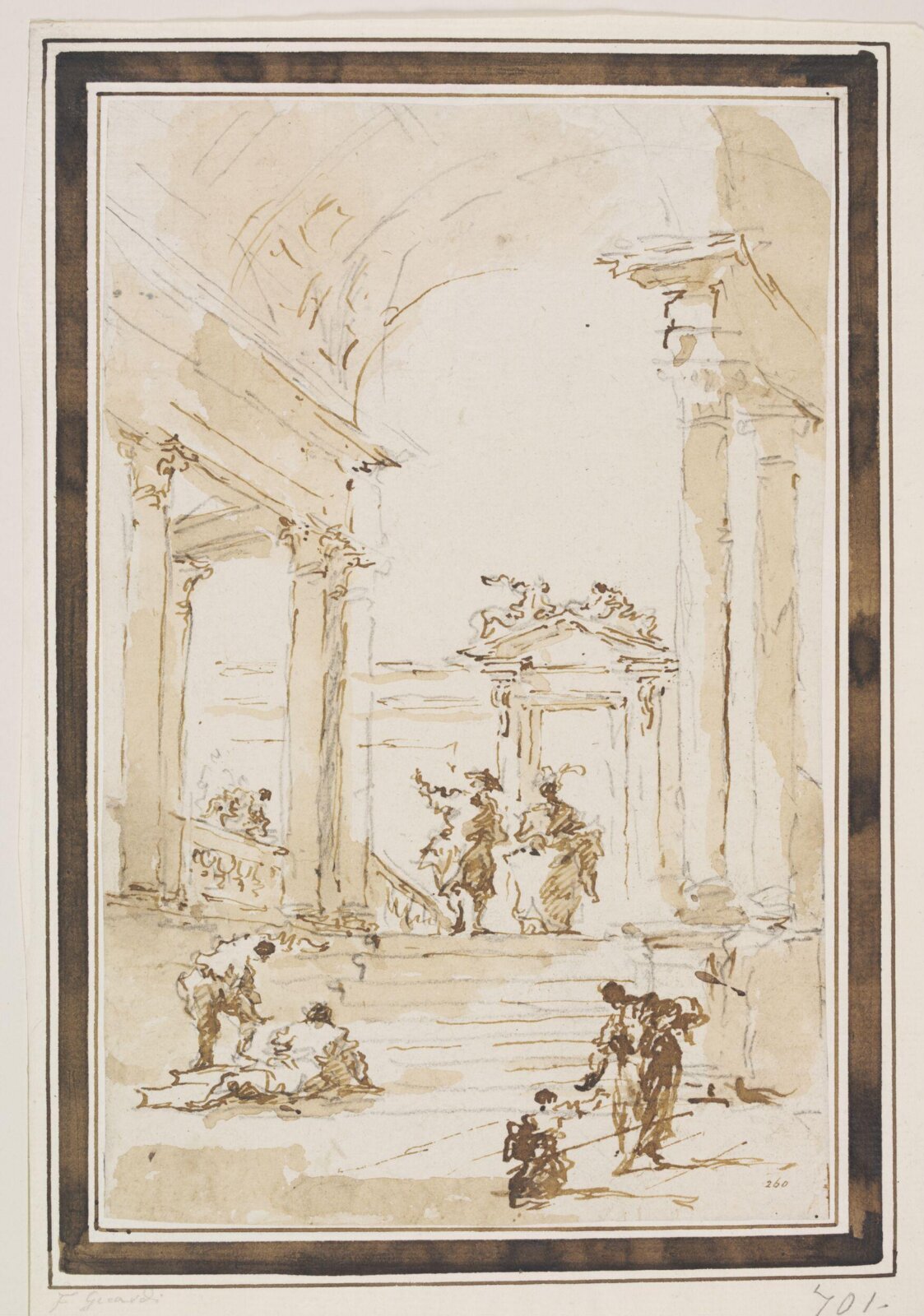 Drawing, Francesco Guardi, ca.1730-1793