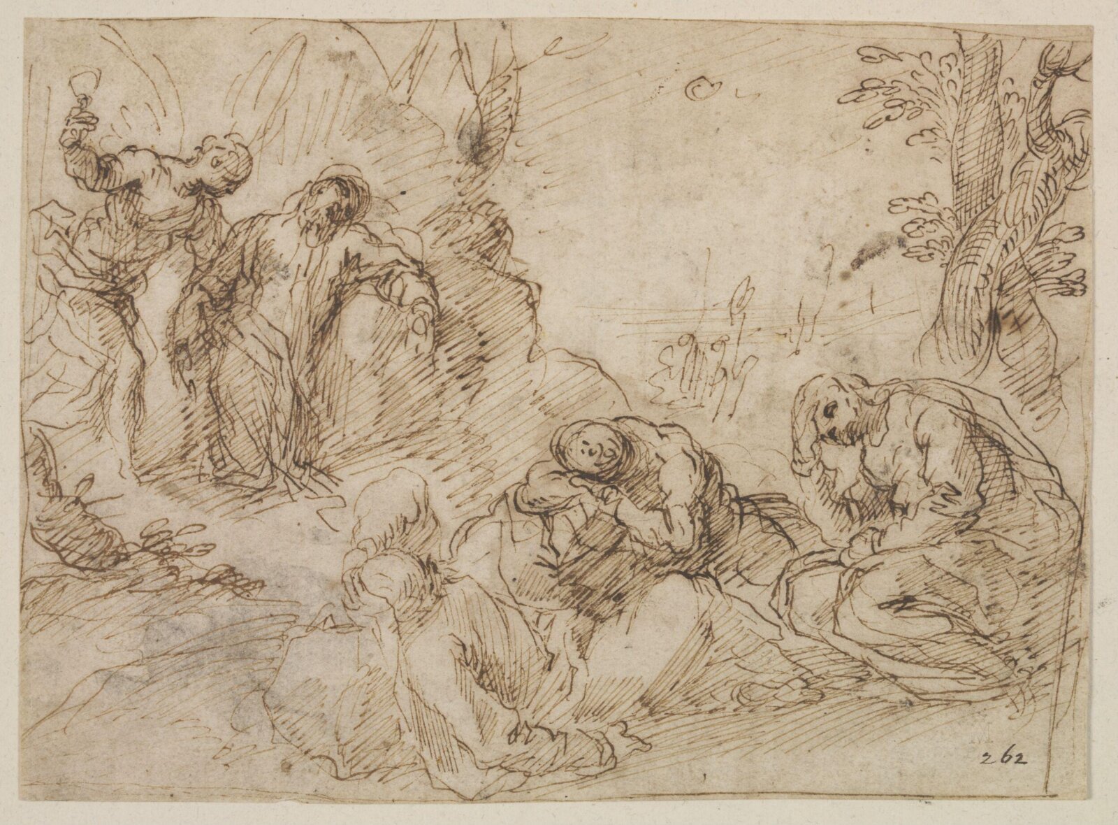 Drawing, Jacopo Palma il Vecchio, 15th - 16th century
