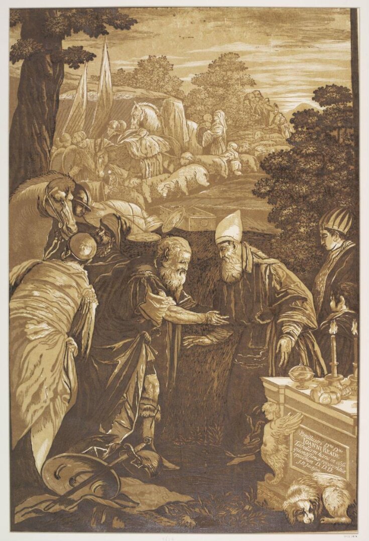 Melchisedek meeting and blessing Abraham top image
