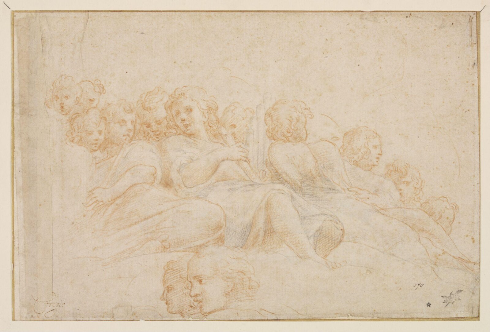 Drawing, Correggio, 16th century?