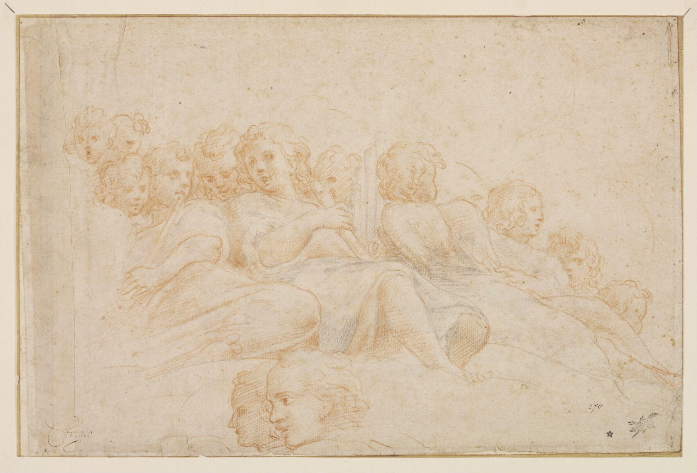 Drawing, Correggio, 16th century?