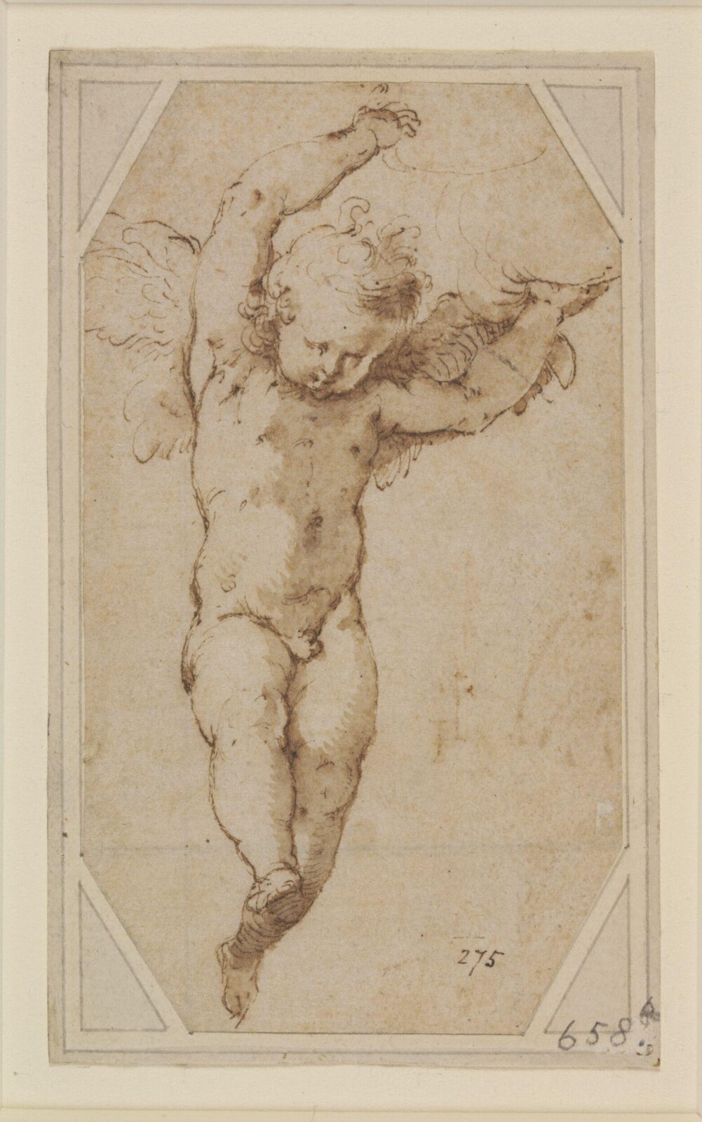 Dancing Cupid, Parmigianino, ca. 1520 - 1540