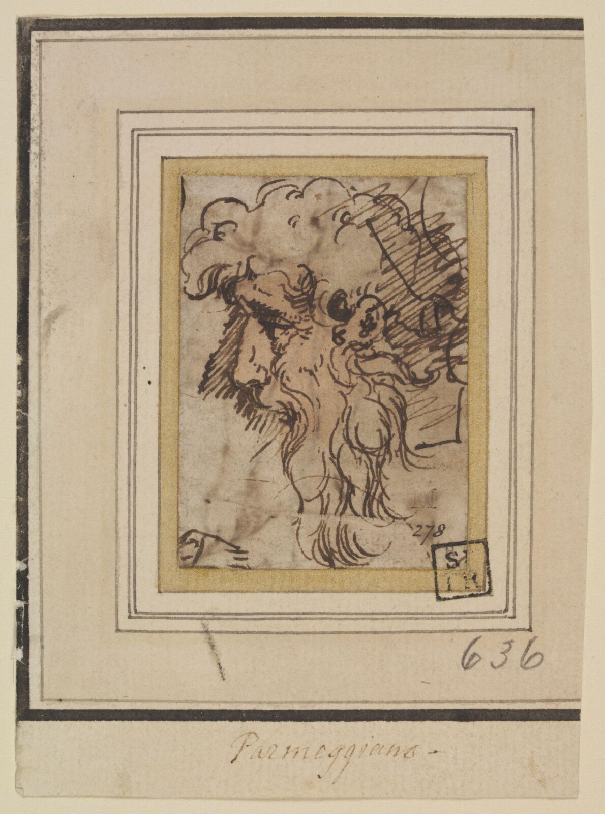 Drawing, Parmigianino, ca. 1520 - 1540