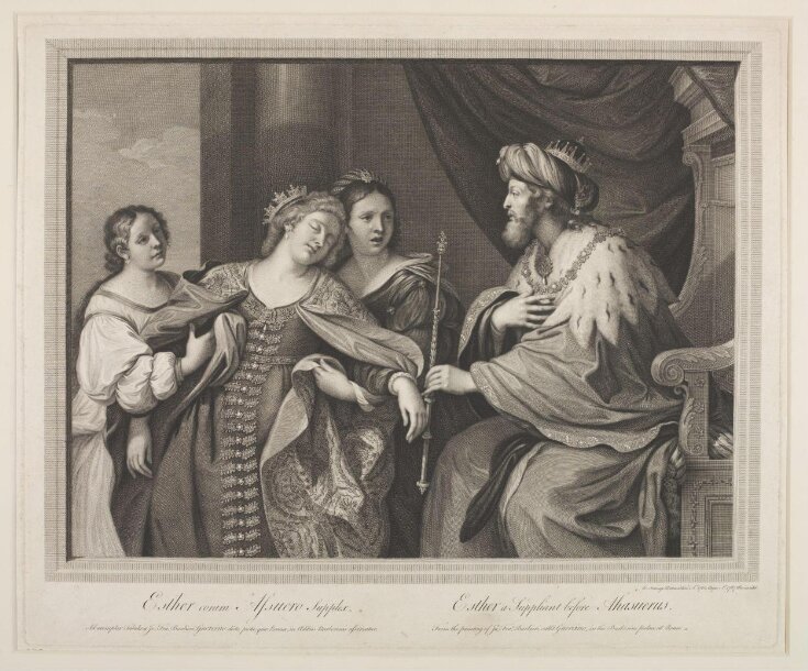 Esther a suppliant before Ahasuerus top image