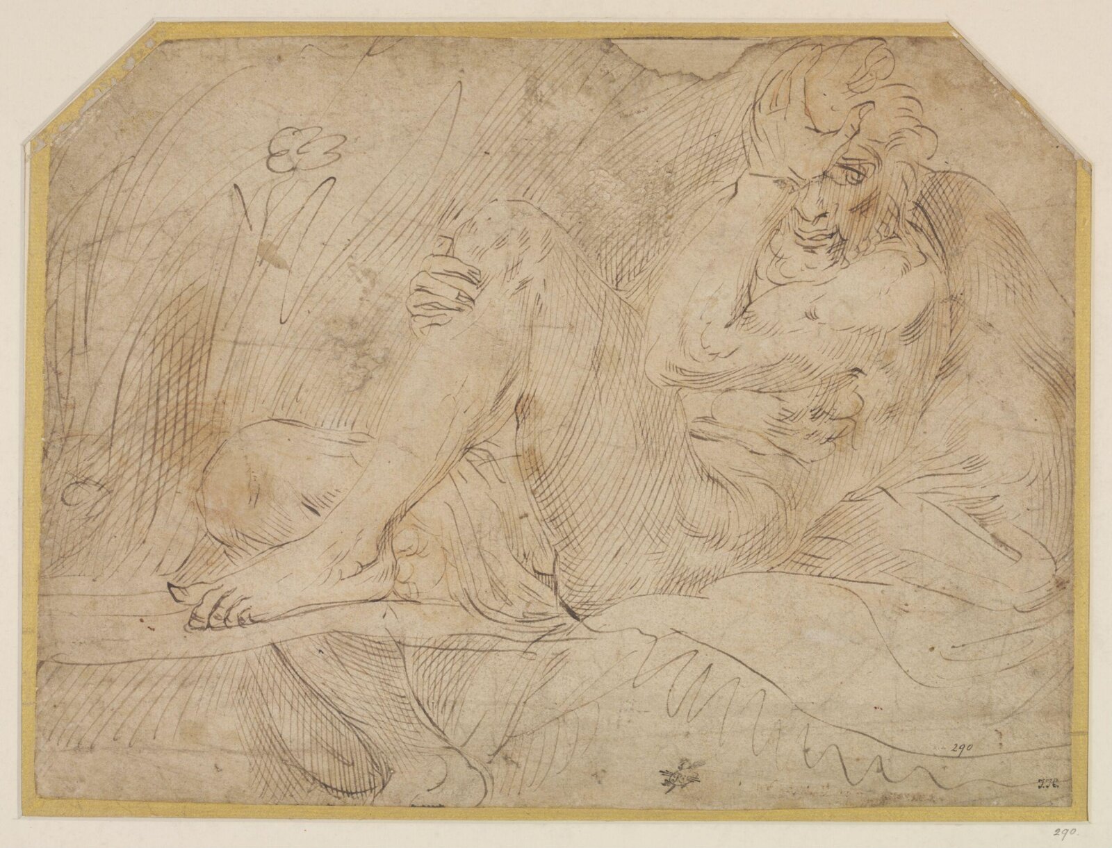 Drawing, Agostino Carracci, ca. 1580-1601