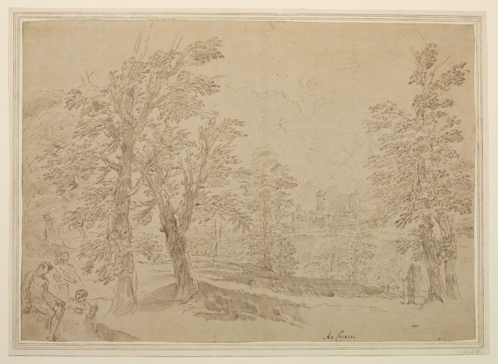 Drawing, Annibale Carracci, ca. 1580-1609