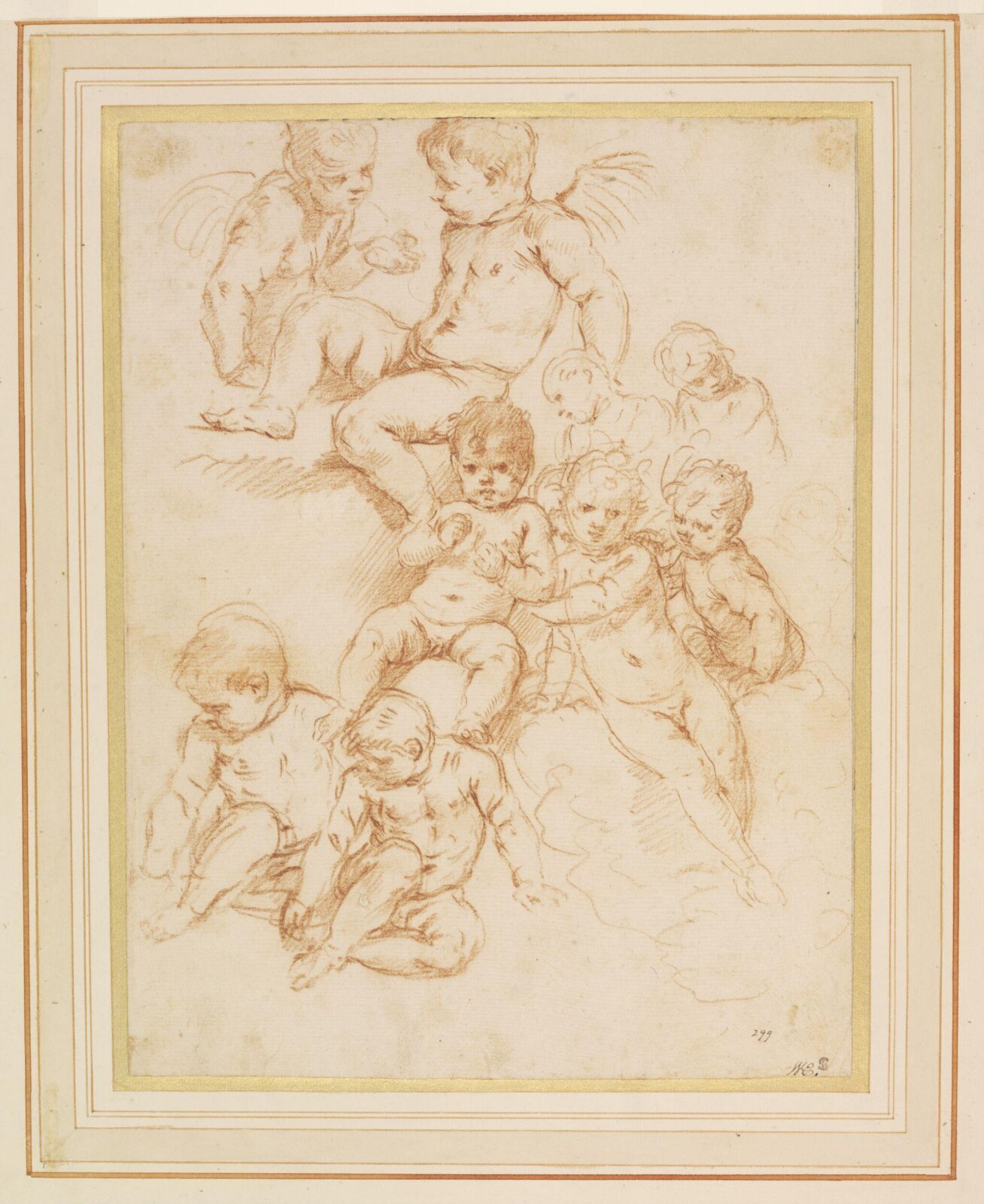 Drawing, Simone Cantarini, ca. 1625-1648