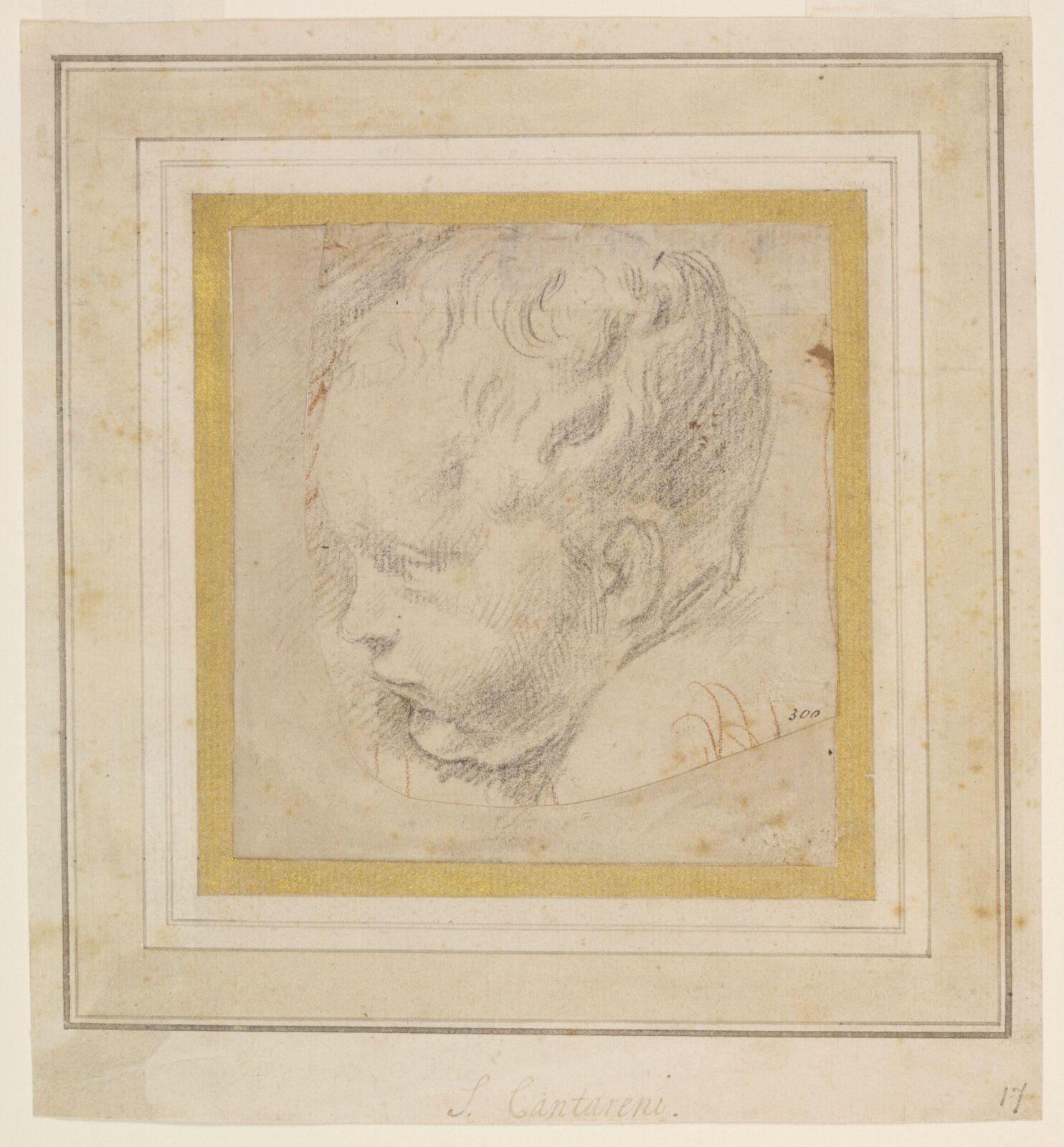 Drawing, Simone Cantarini, ca. 1625-1648