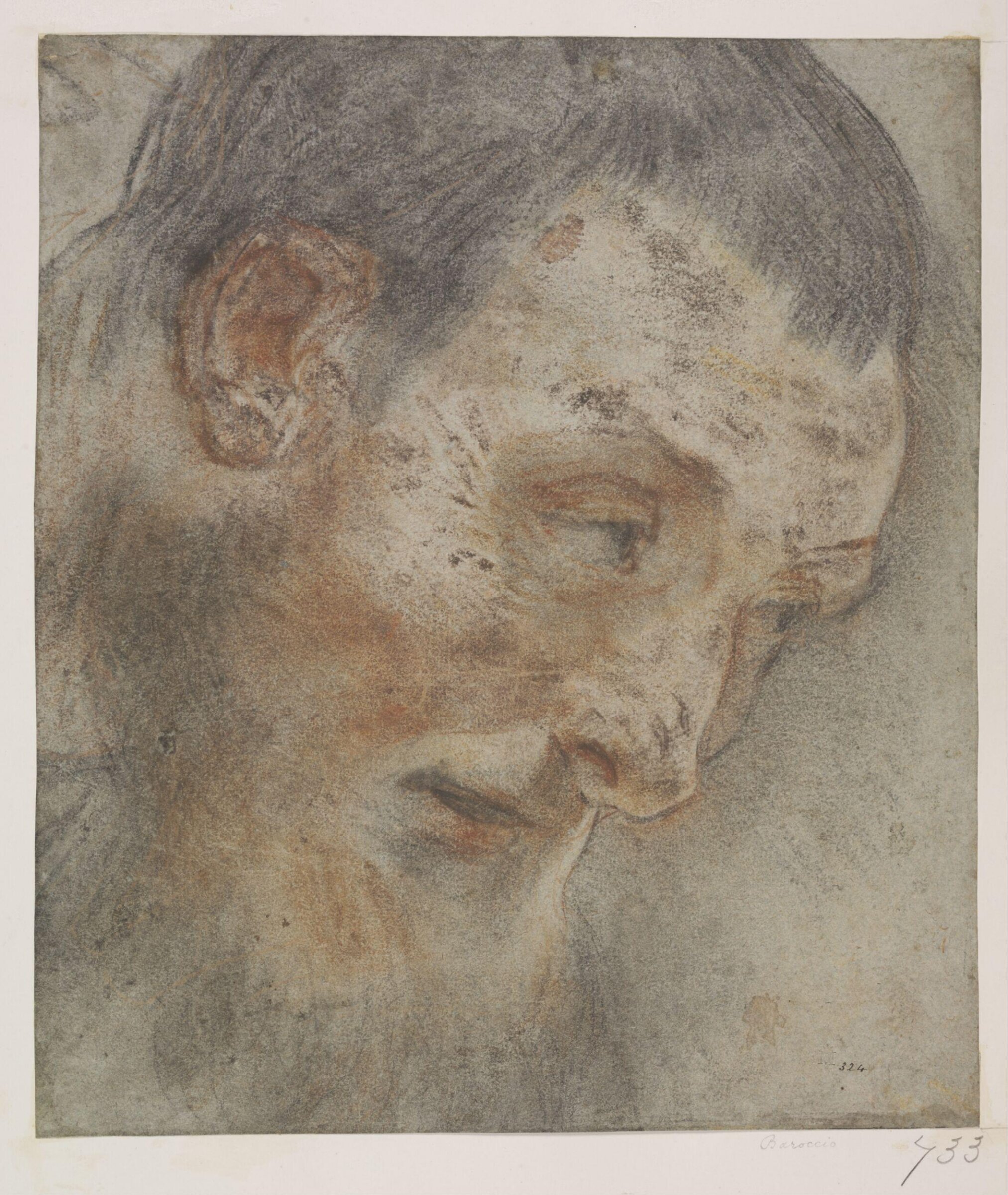 Drawing, Federico Barocci, 16th - 17th century