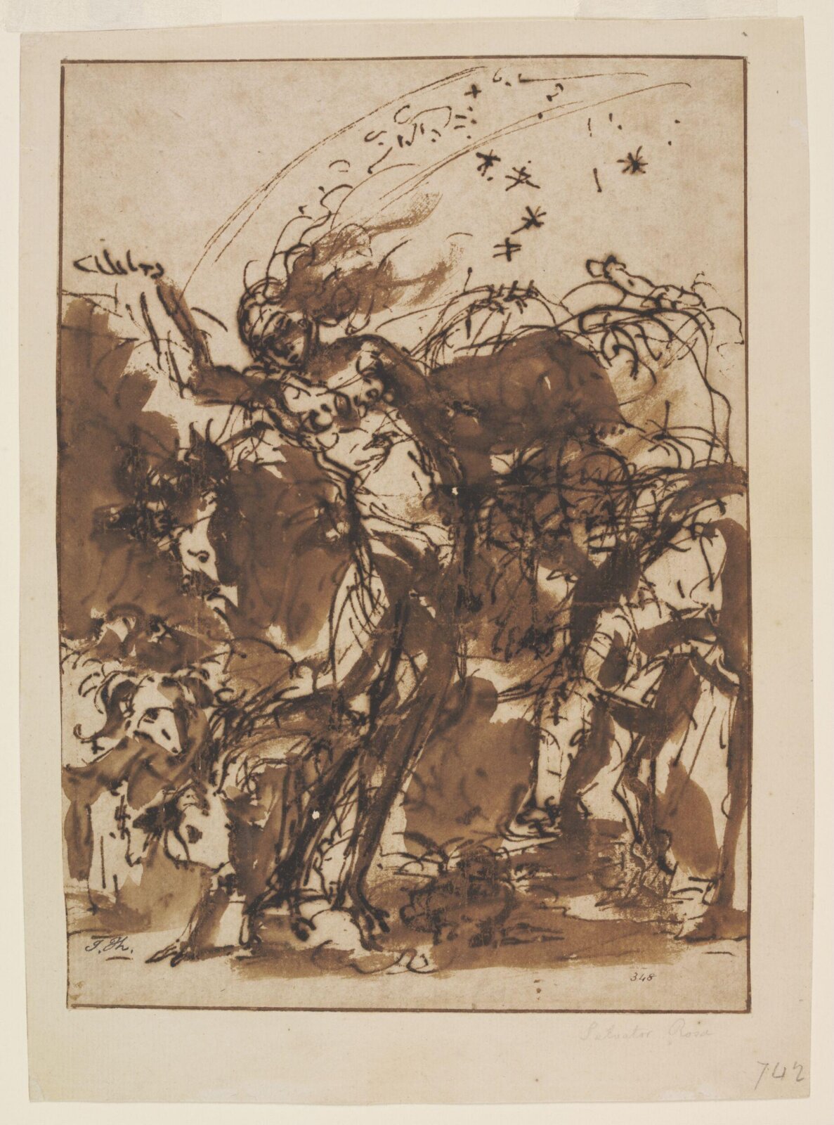 Drawing, Salvator Rosa, ca. 1635-1673
