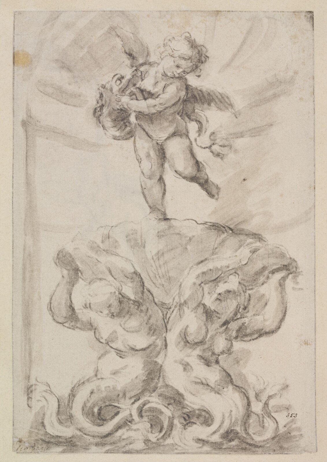 Drawing, Luca Giordano, ca. 1655-1705