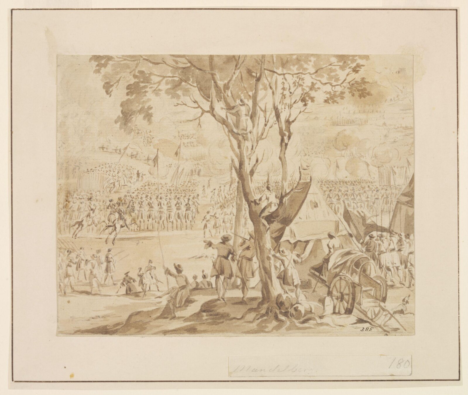 Drawing, Johan Edvard Mandelburg, ca. 1750-1786
