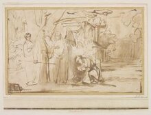 Abraham Bowing Before the Lord and an Angel (Genesis 17:1–8 or Genesis 18:1–3)  thumbnail 1