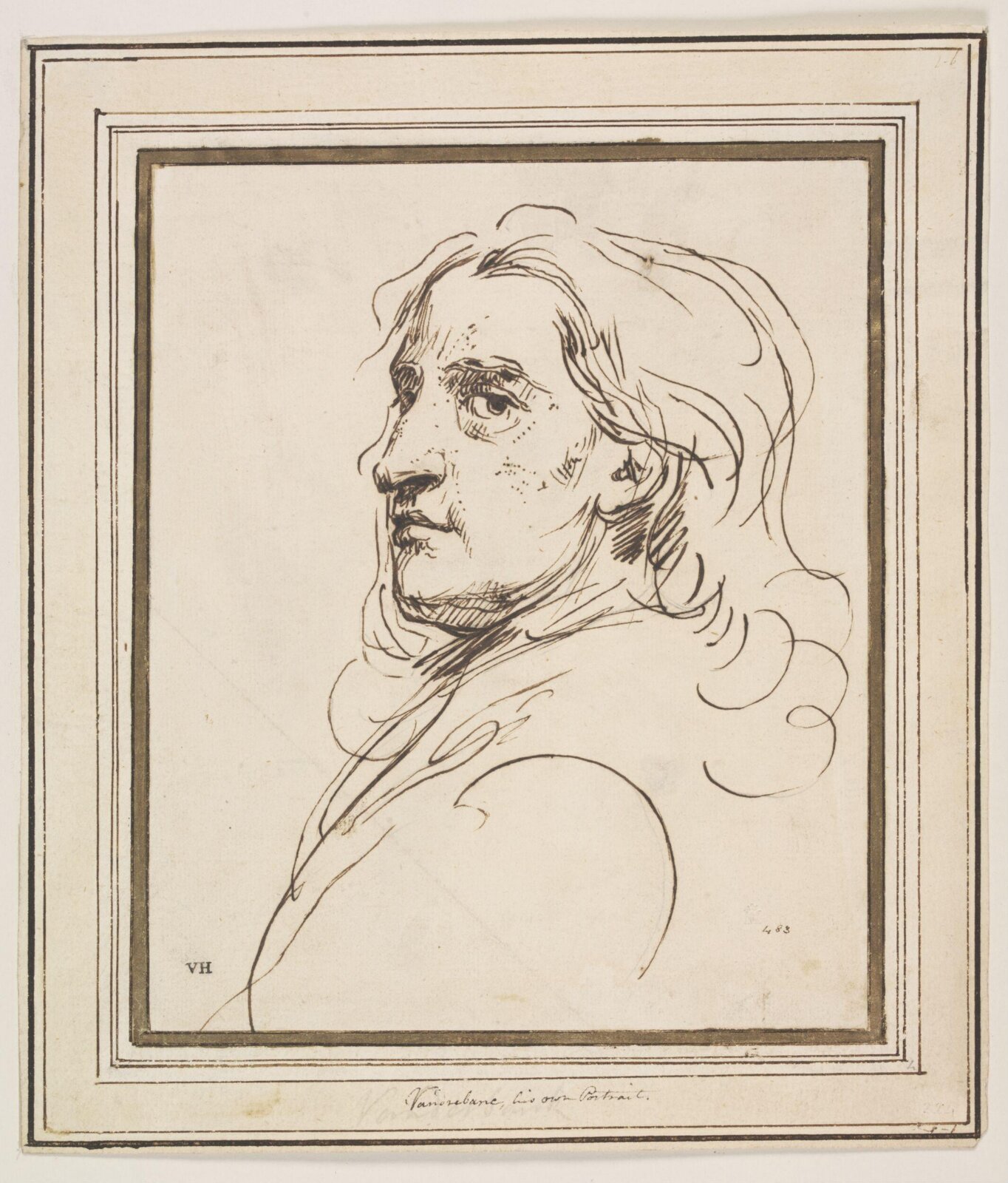 Self-portrait, John Vanderbank the younger, ca.1738
