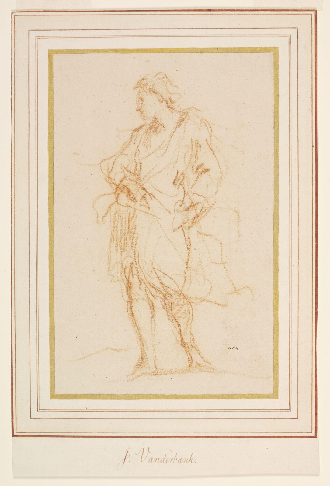 Drawing, John Vanderbank the younger, ca. 1720-1739