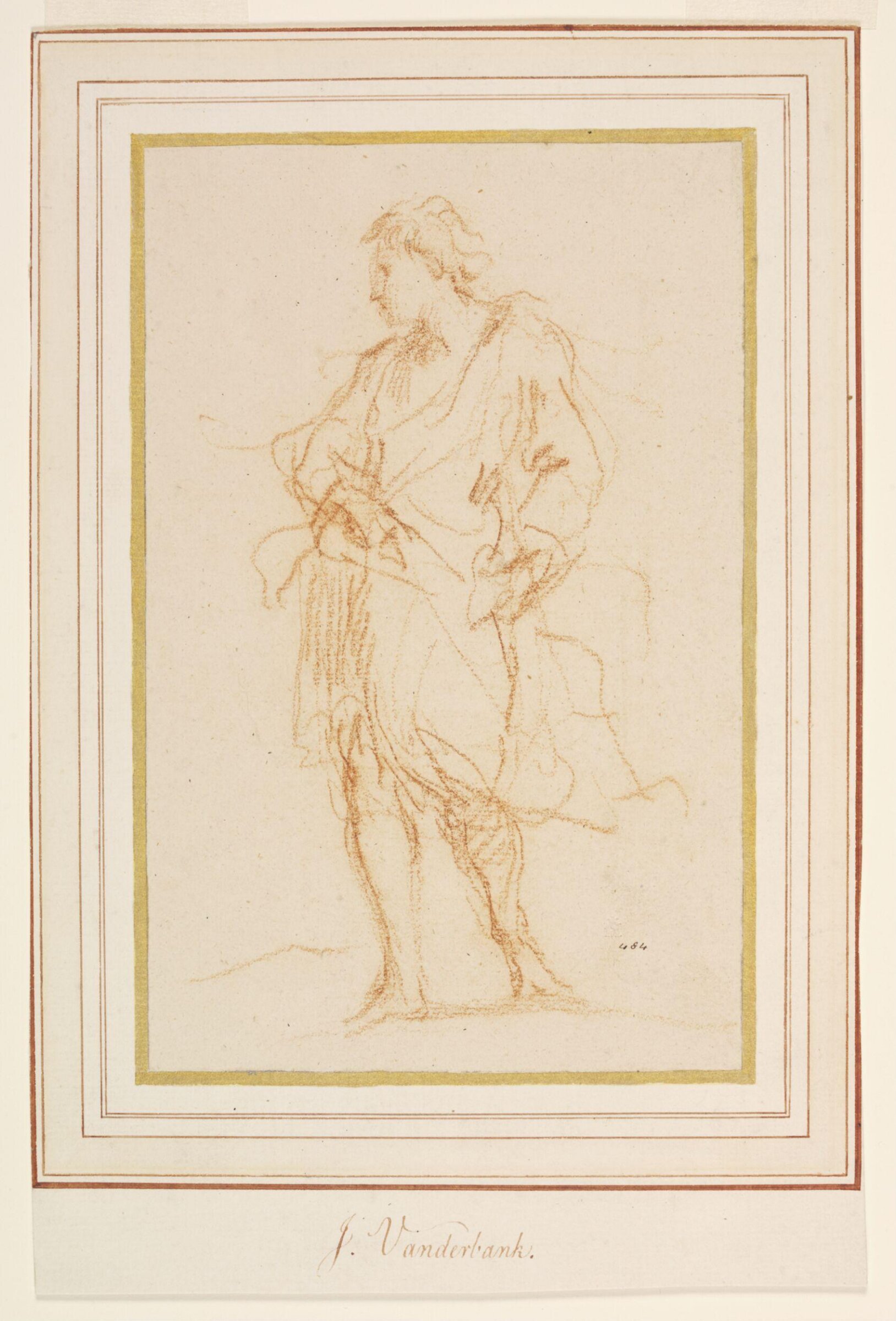 Drawing, John Vanderbank the younger, ca. 1720-1739