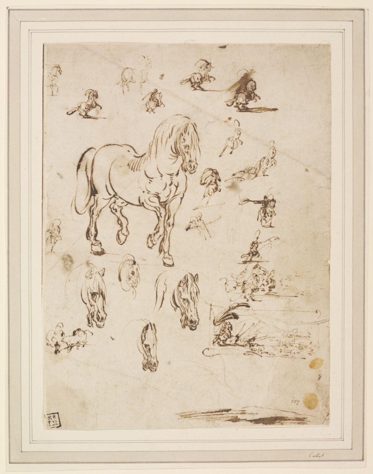 Drawing, Jacques Callot, 17th century