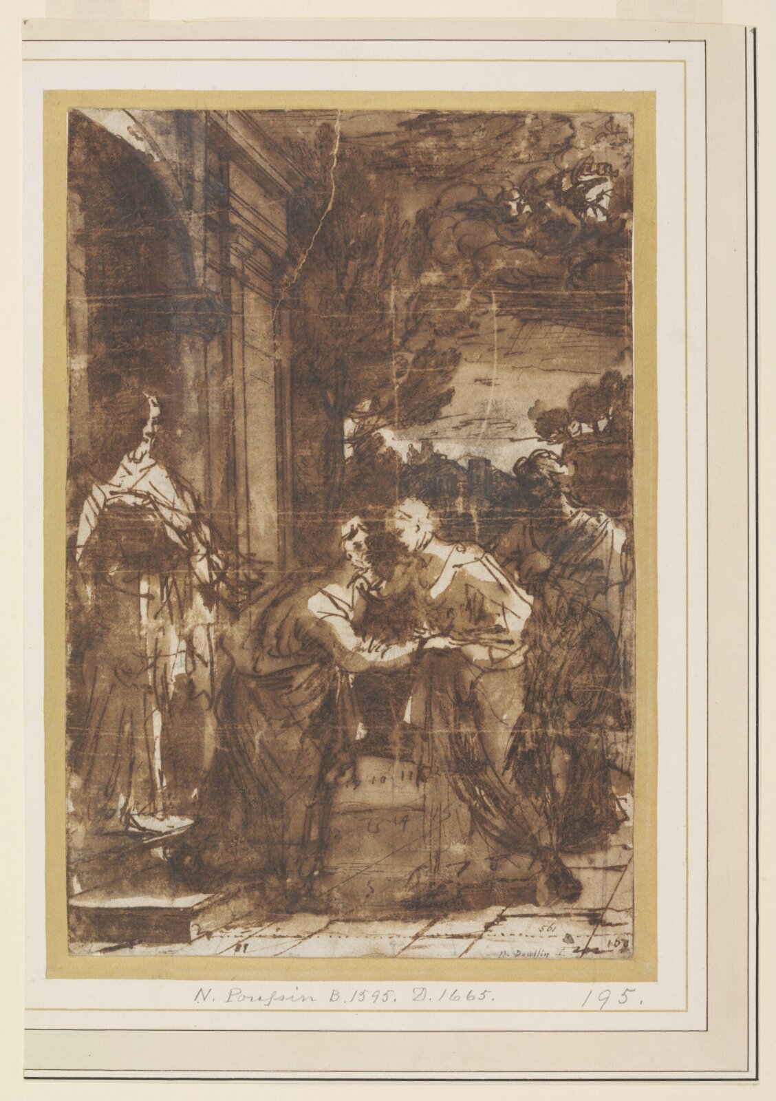Salutation of the Virgin, Nicolas Poussin, 17th century