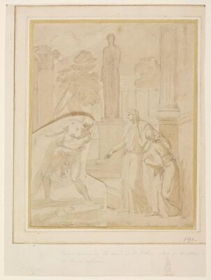 Theseus Discovering the Sword of his Father Ægeus, Nicolas Poussin, 17th century