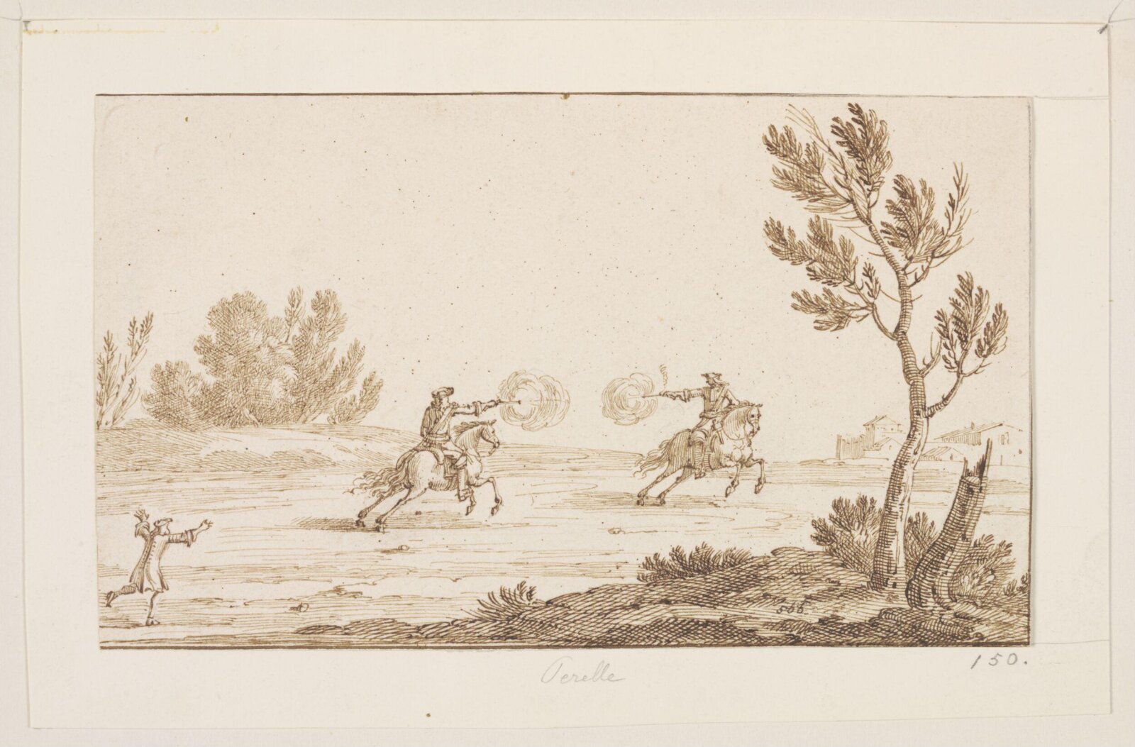 Drawing, Gabriel Perelle, 17th century