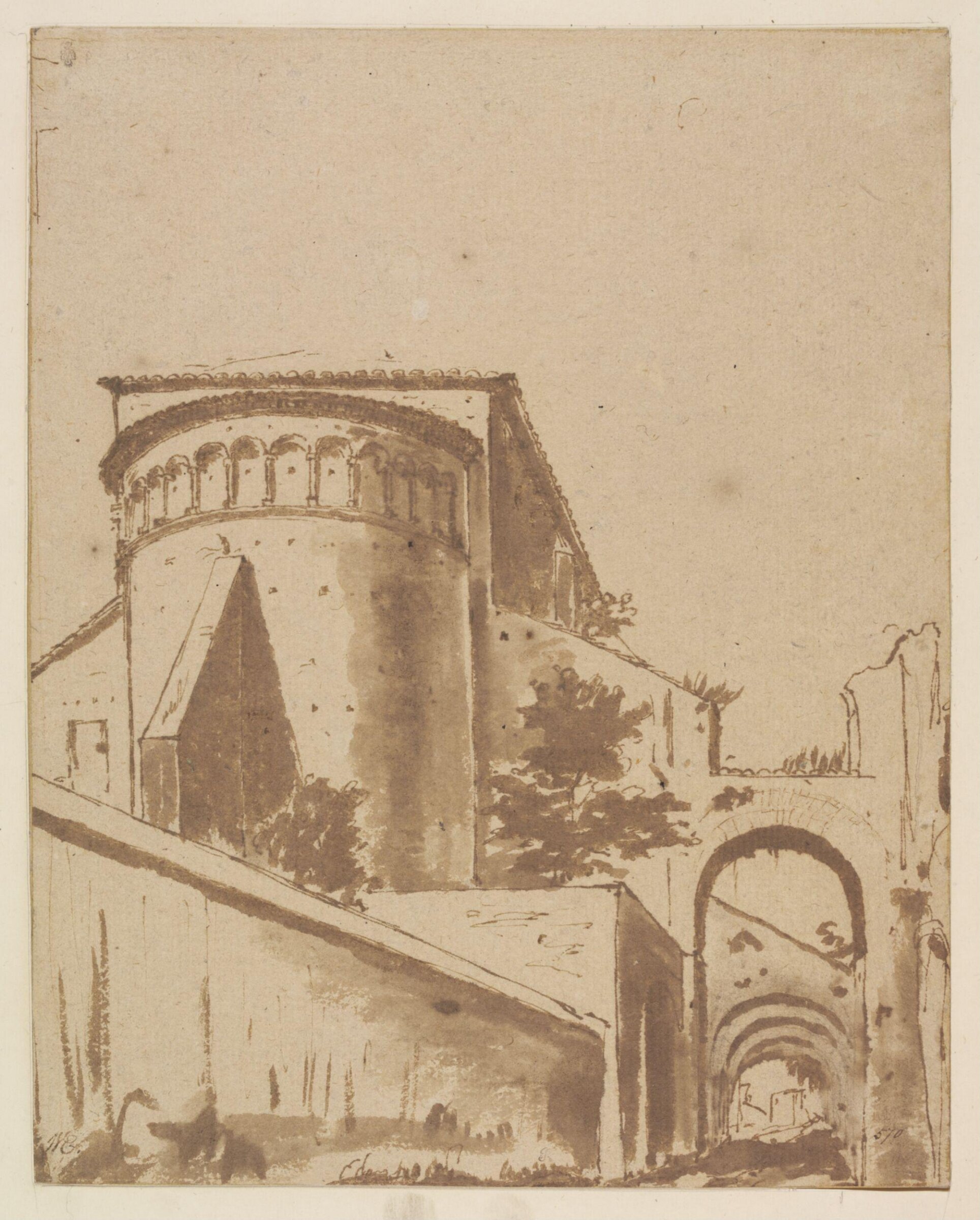 Drawing, Claude Lorrain, 17th century