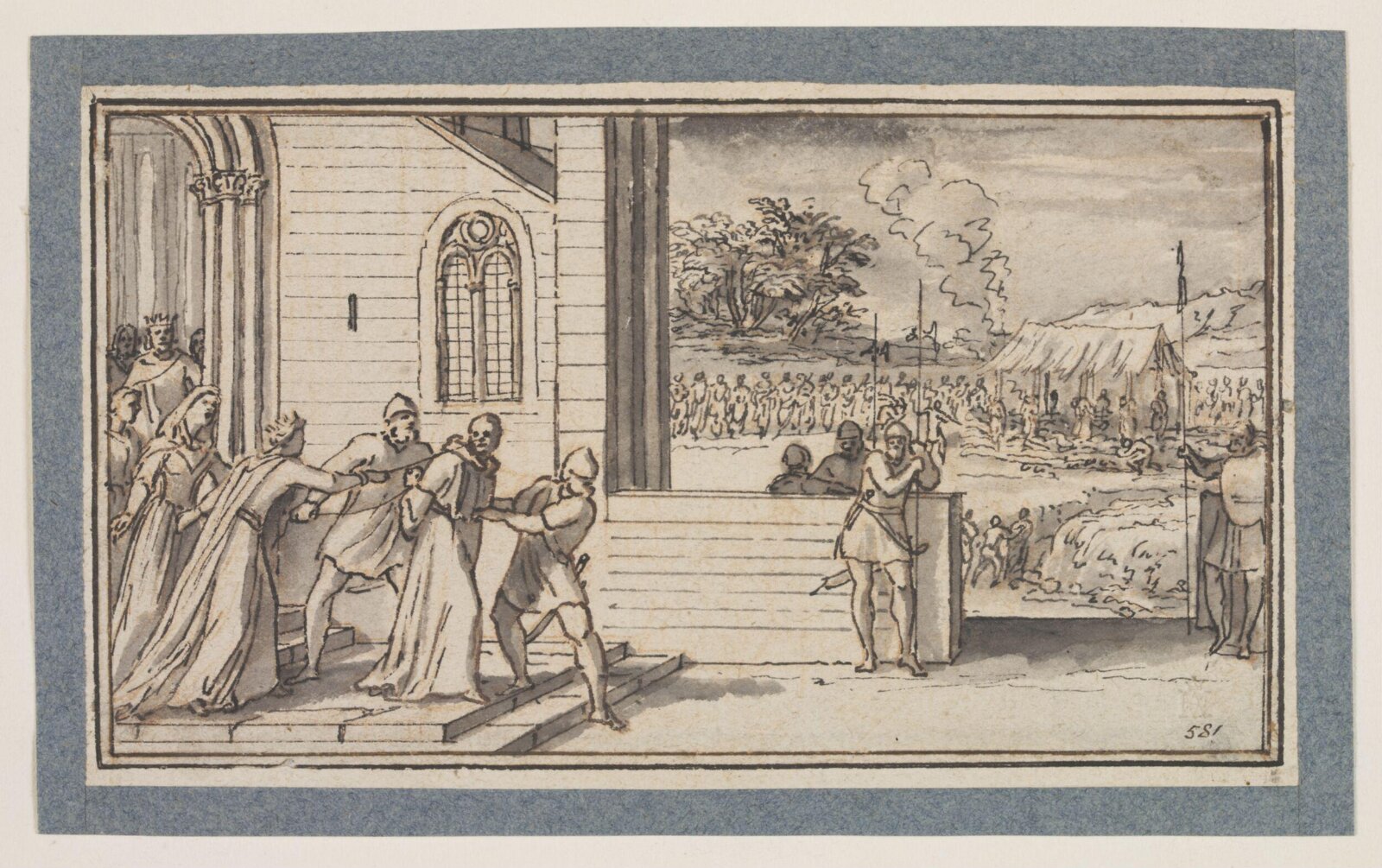 Drawing, Sébastien Le Clerc the elder, 17th - early 18th century