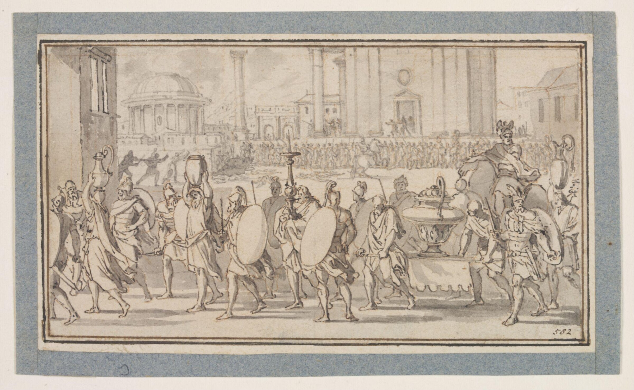 Drawing, Sébastien Le Clerc the elder, 17th - early 18th century