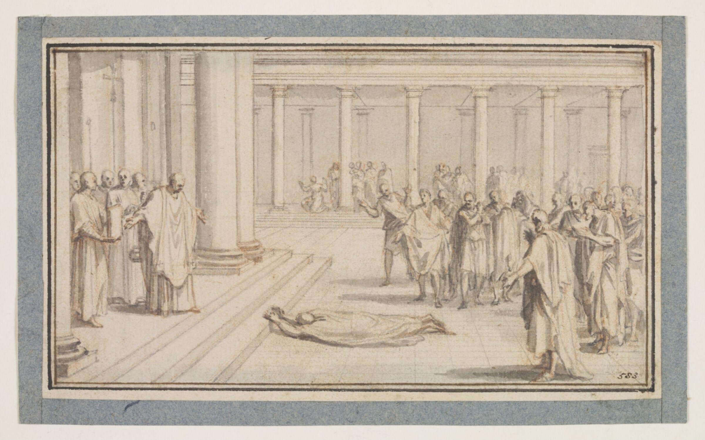 Drawing, Sébastien Le Clerc the elder, 17th - early 18th century