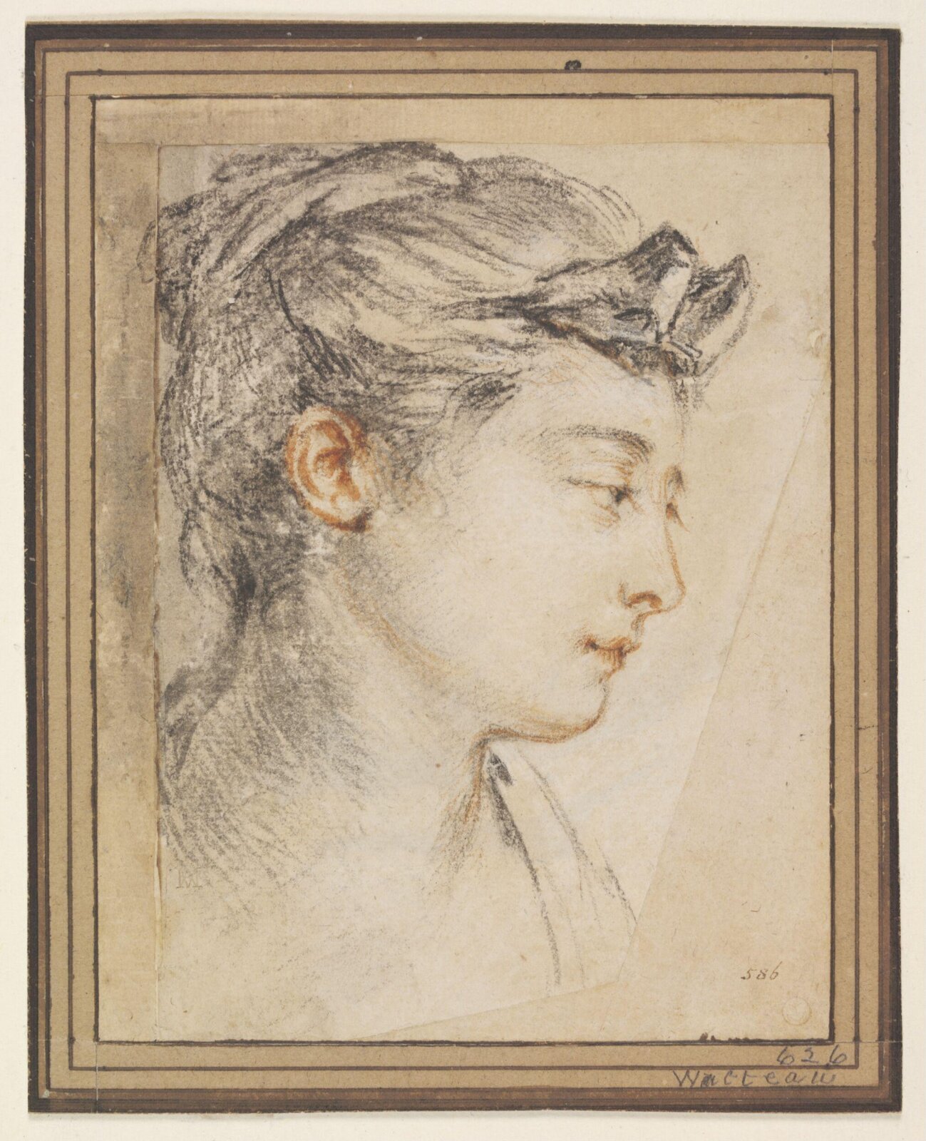 Drawing, Jean-Antoine Watteau, late 17th - early 18th century