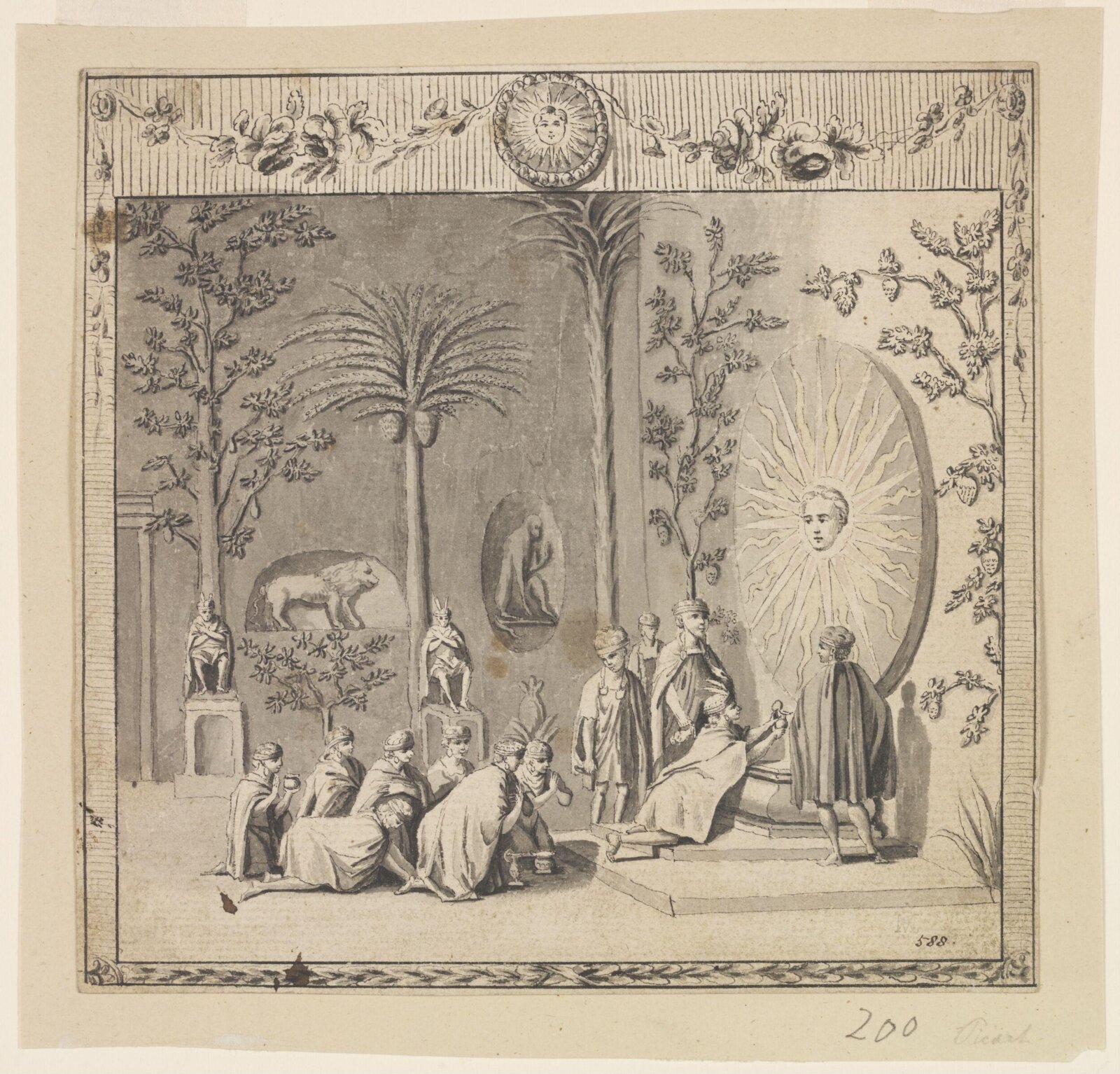 Drawing, Bernard Picart, early 18th century