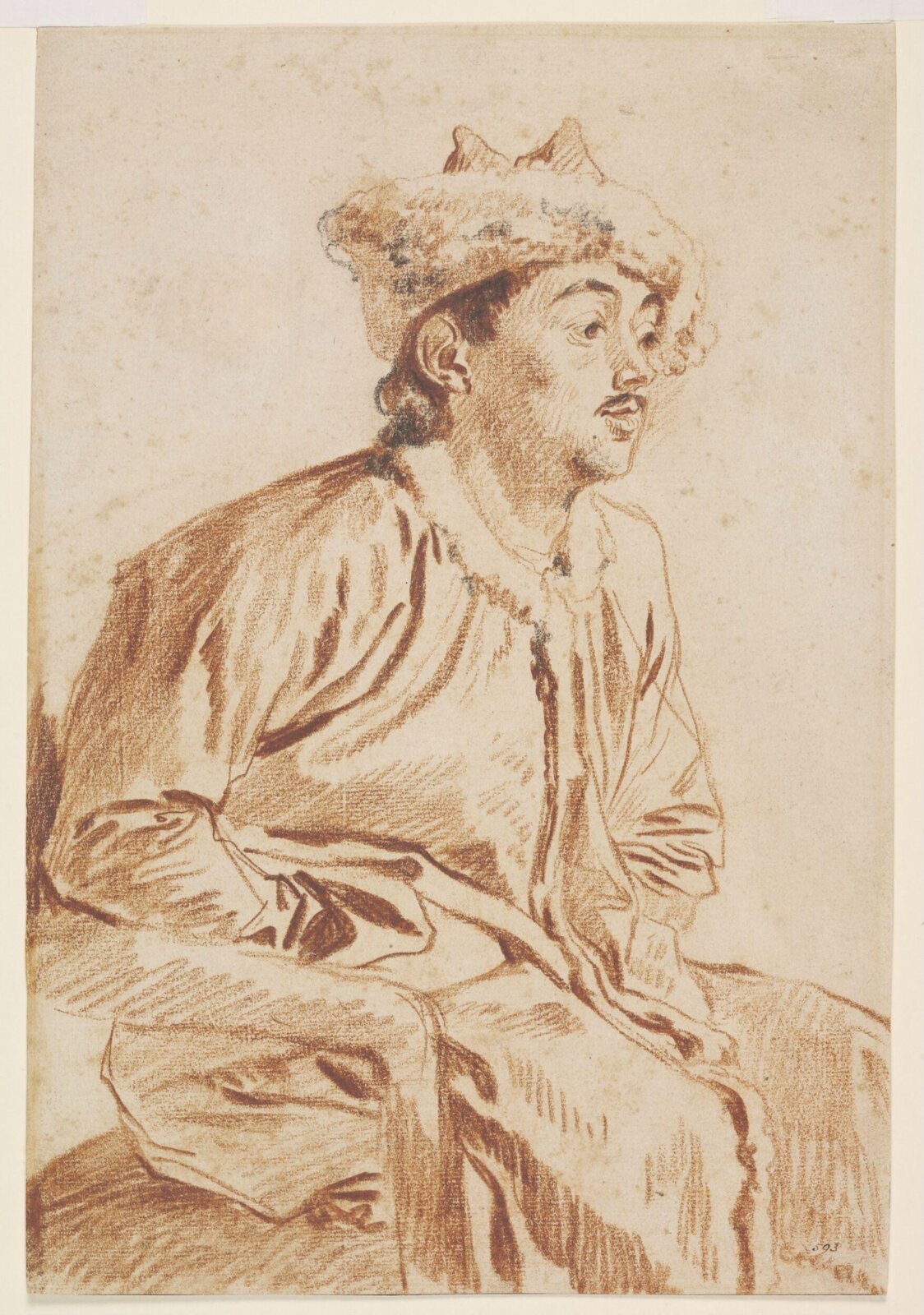 Drawing, Jean-Antoine Watteau, late 17th - early 18th century