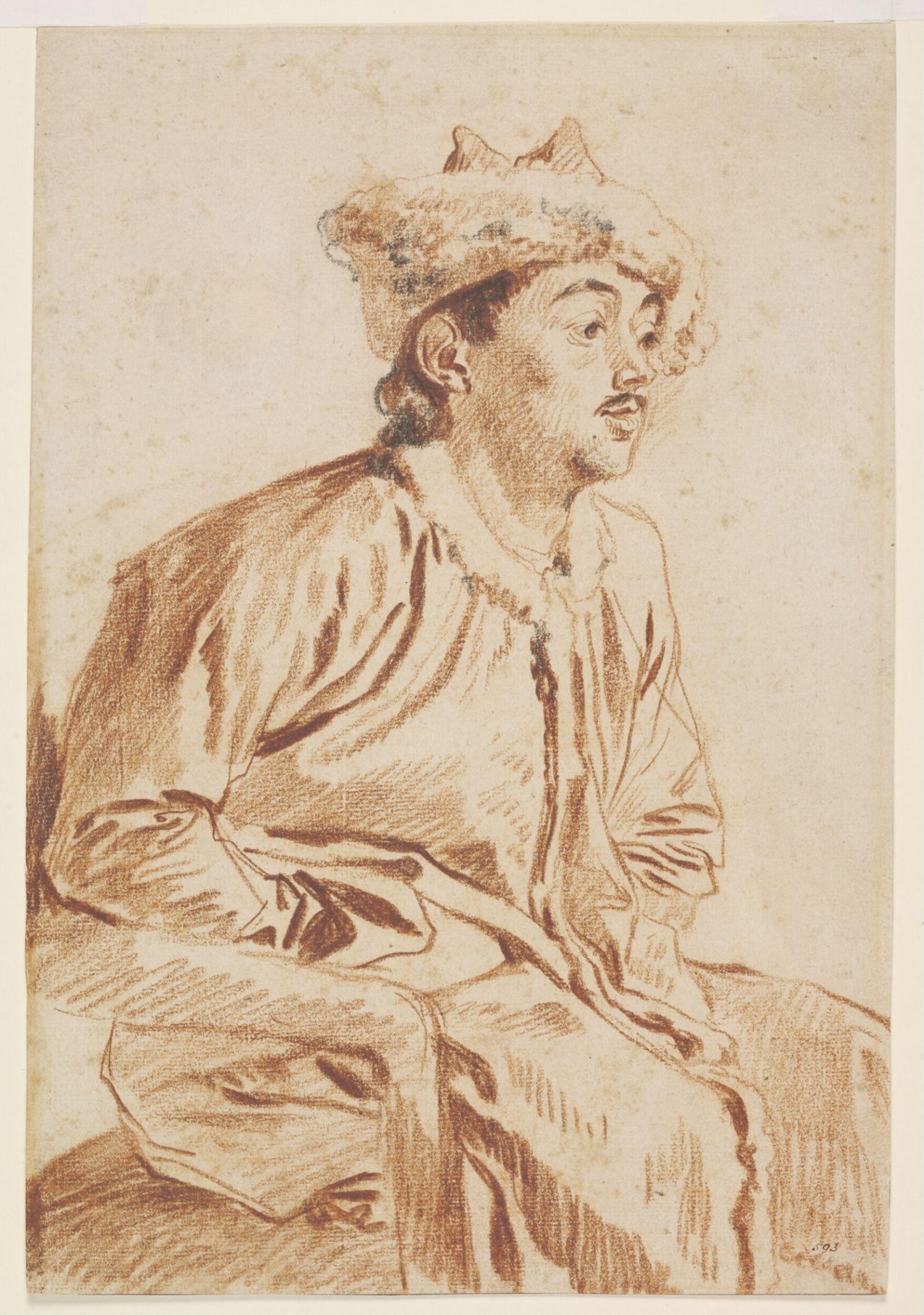 Drawing, Jean-Antoine Watteau, late 17th - early 18th century