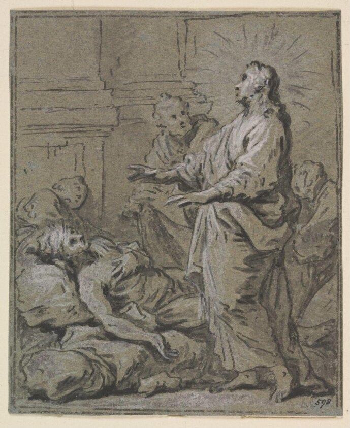 Christ healing the Sick (18th century) by Claude-Guy Hallé