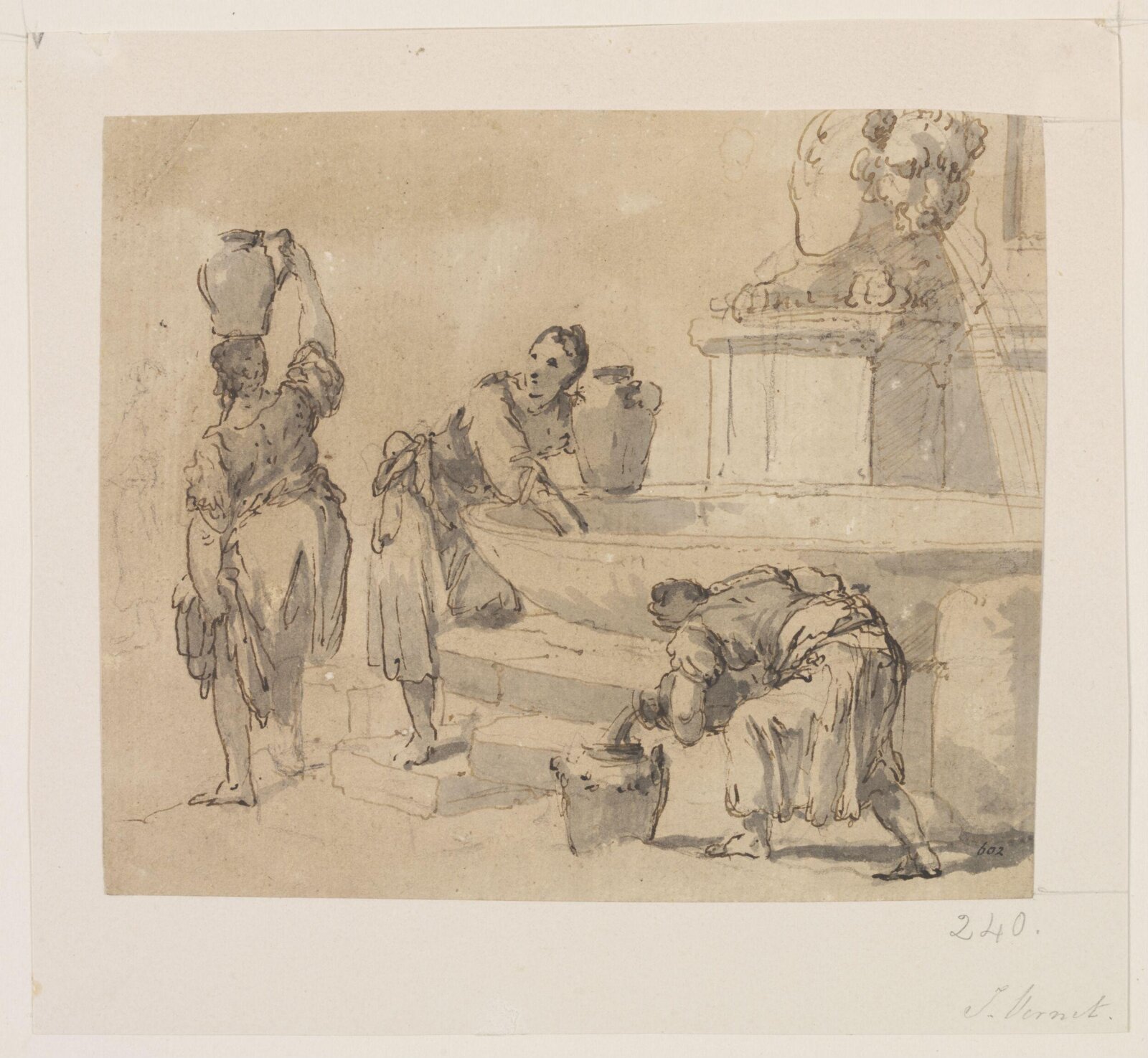 Drawing, Claude-Joseph Vernet, 18th century