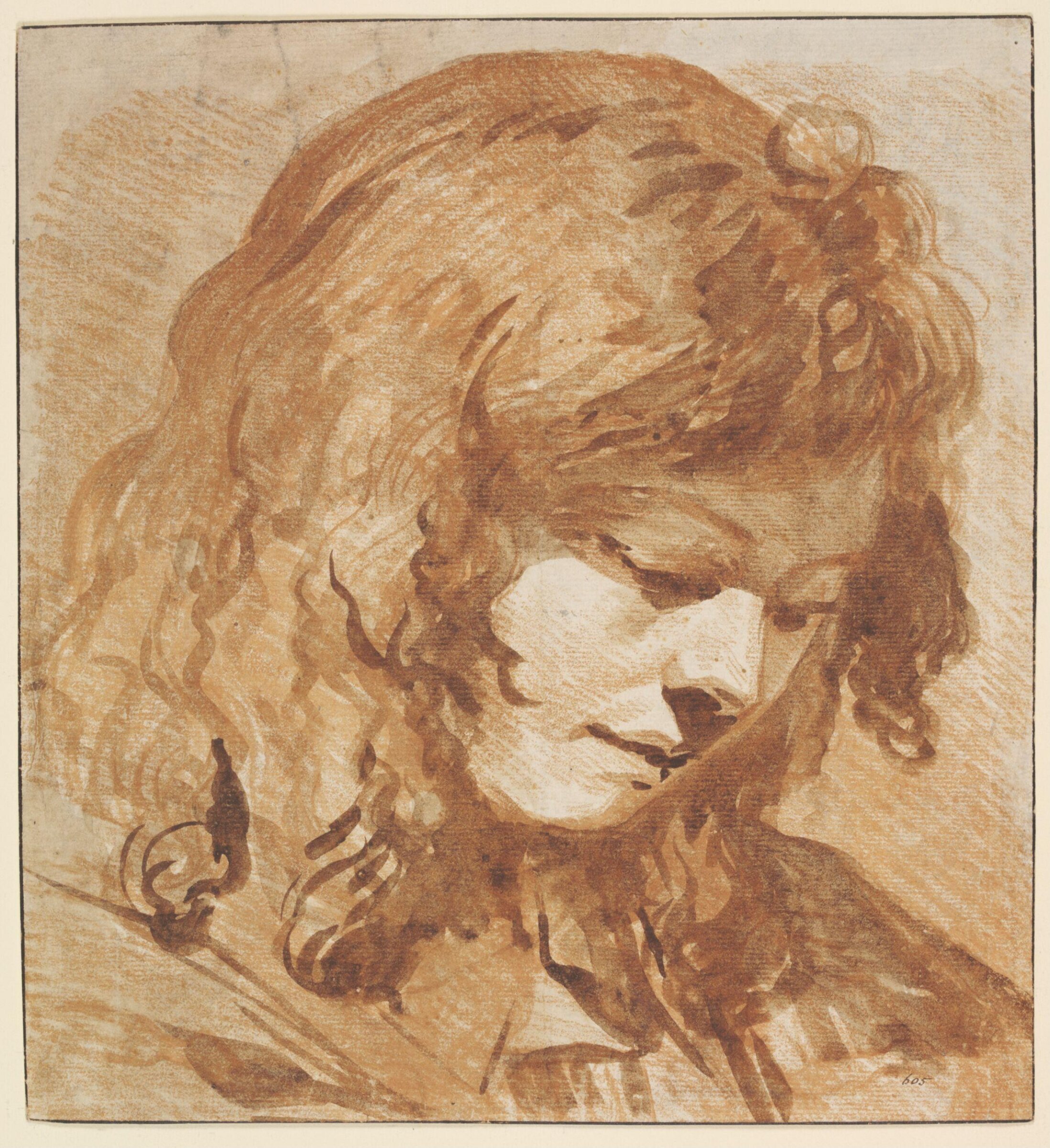Drawing, Jean-Baptiste Greuze, 18th - early 19th century