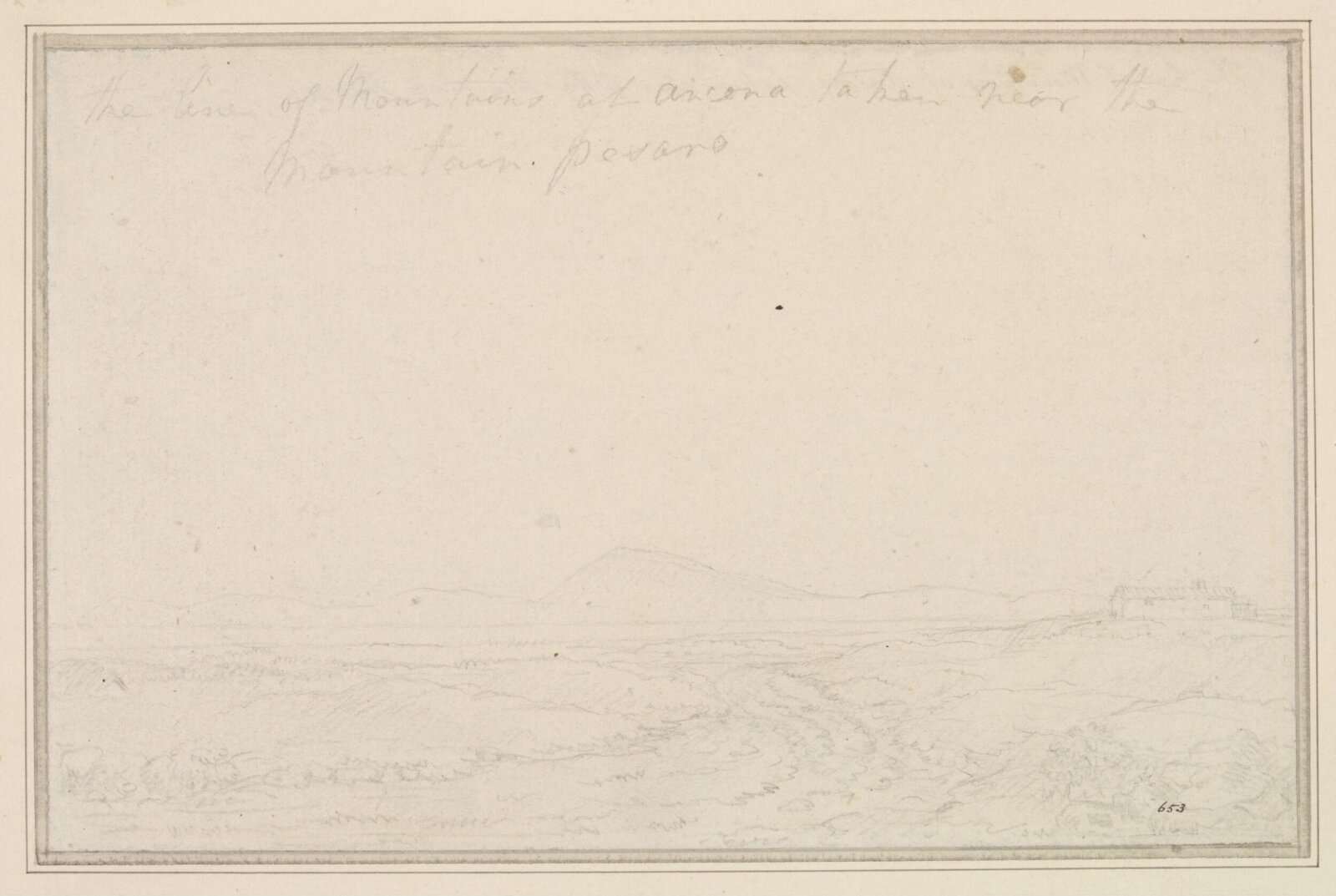 Mountains at Ancona, Ричард Уилсон, XVIII век